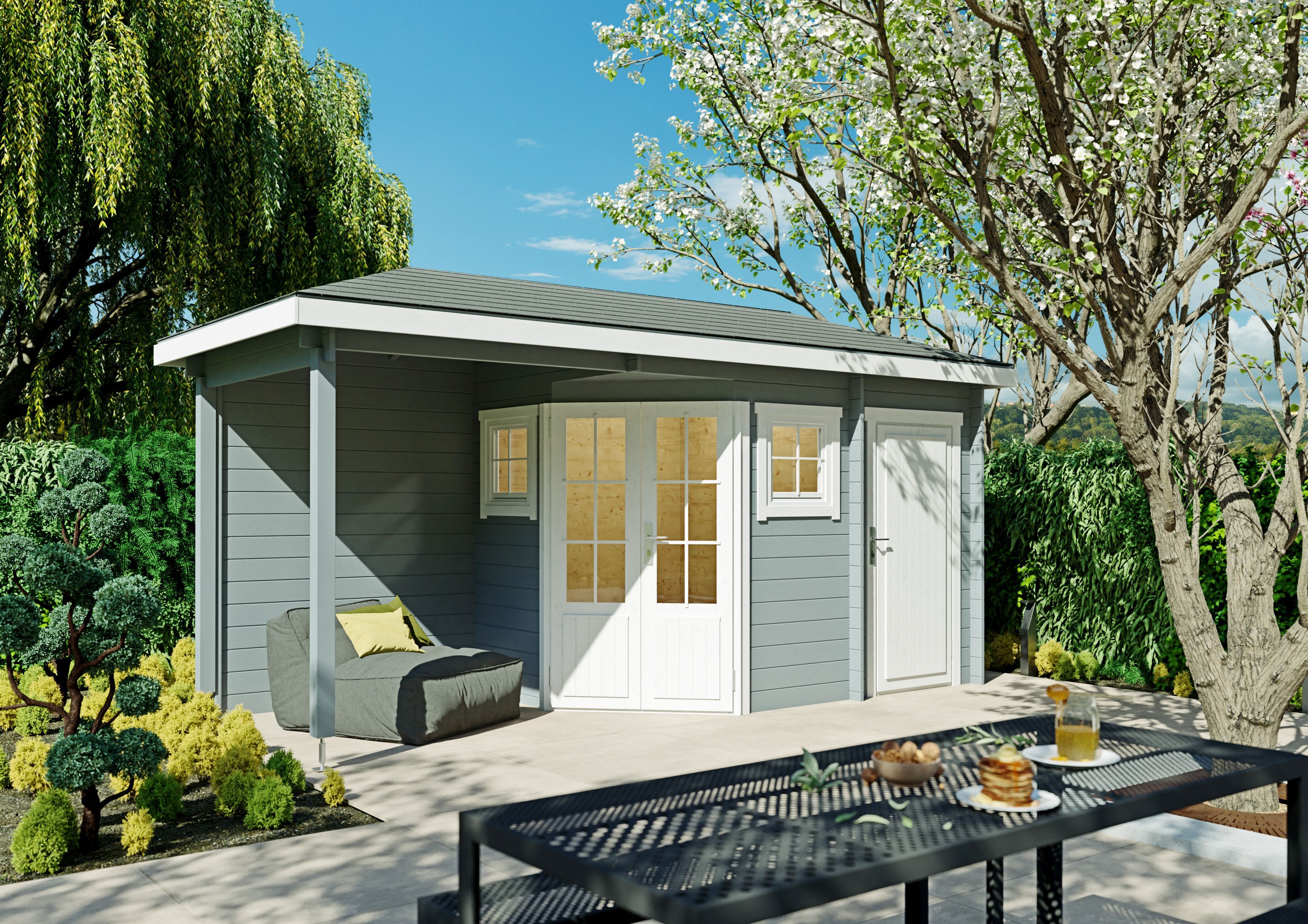 Fjordholz 5-Eck Gartenhaus Modell Evelyn 1E