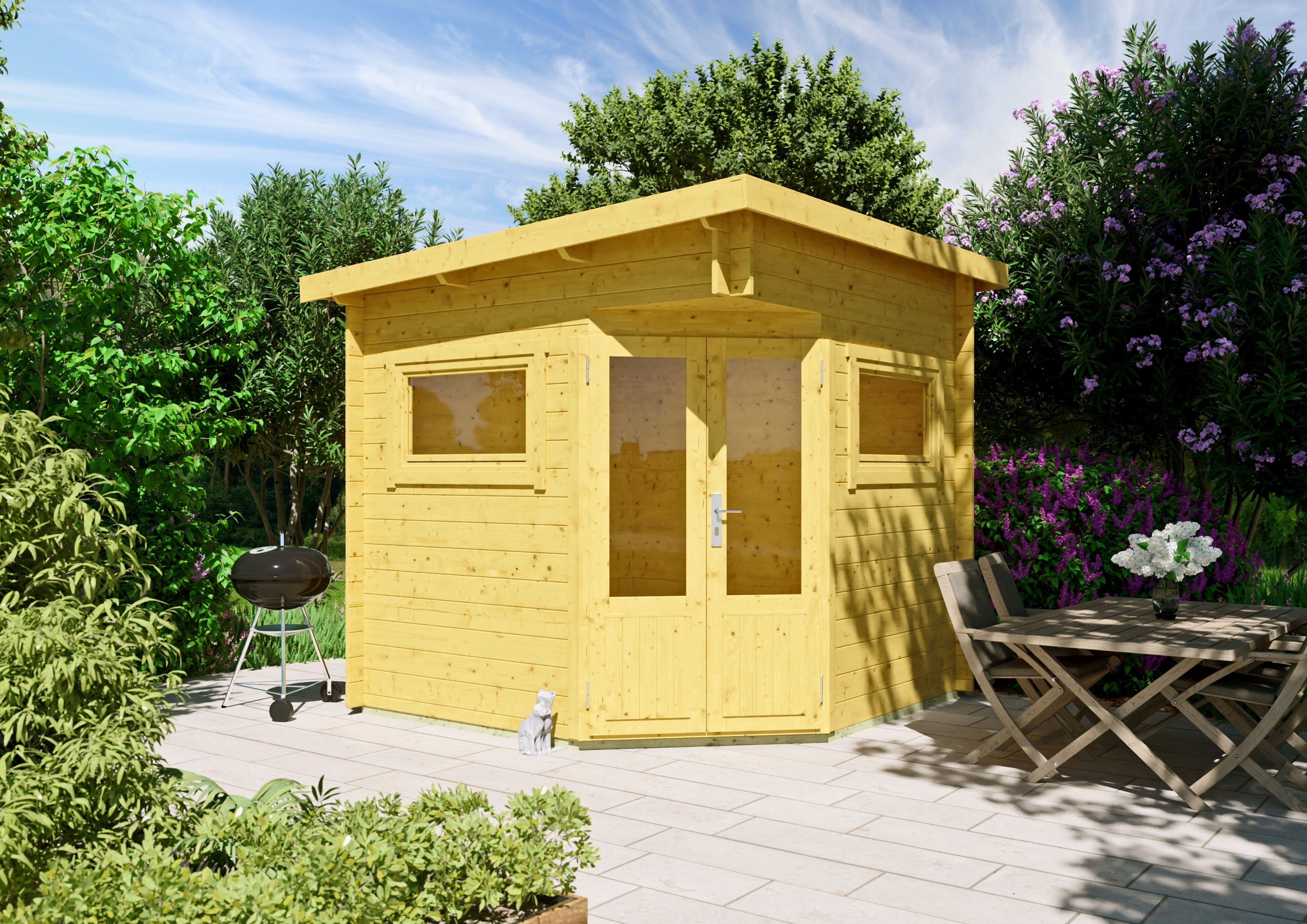 Fjordholz 5-Eck Gartenhaus Modell Leva 2A