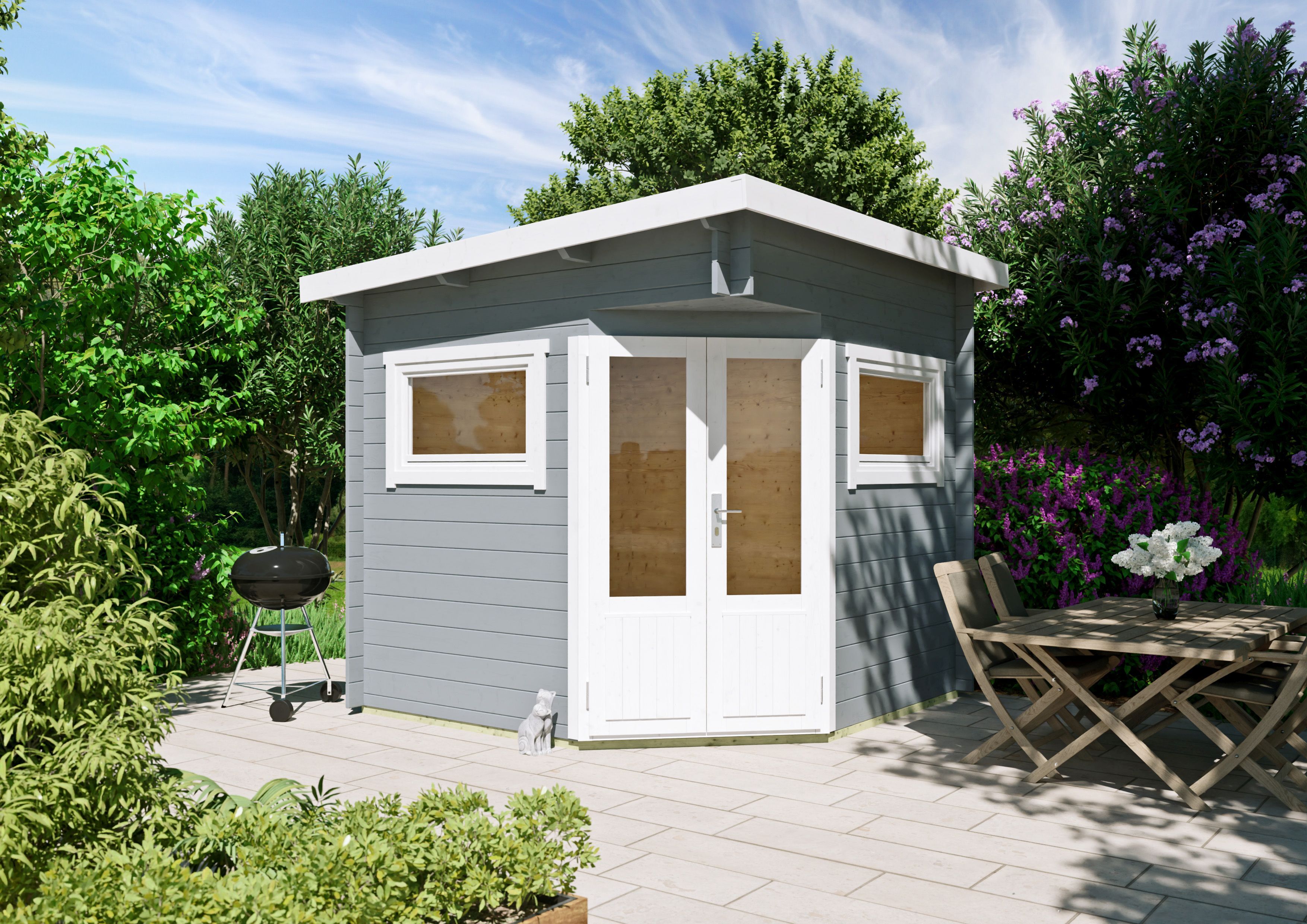Fjordholz 5-Eck Gartenhaus Modell Leva 2A