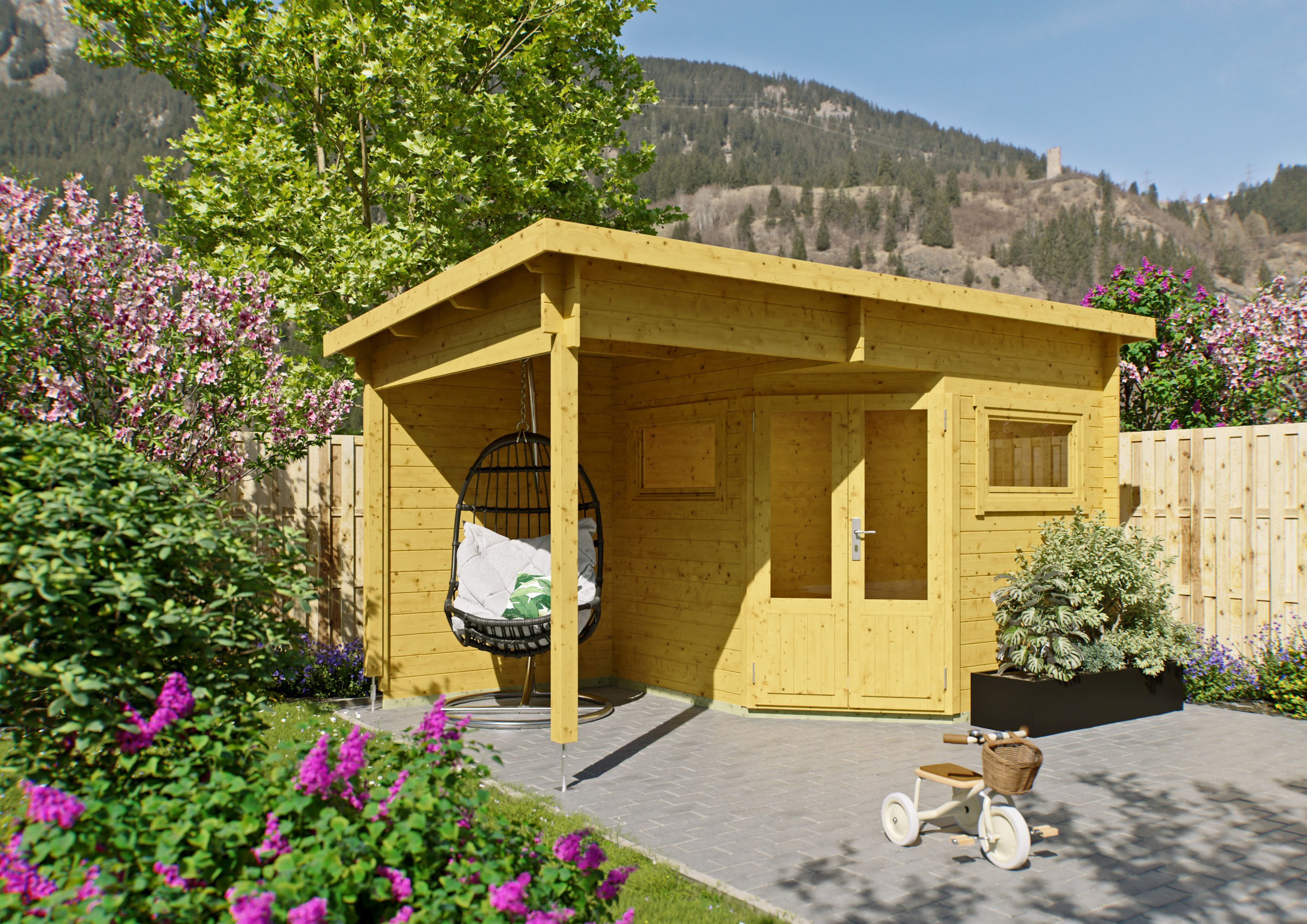 Fjordholz 5-Eck Gartenhaus Modell Leva 2B