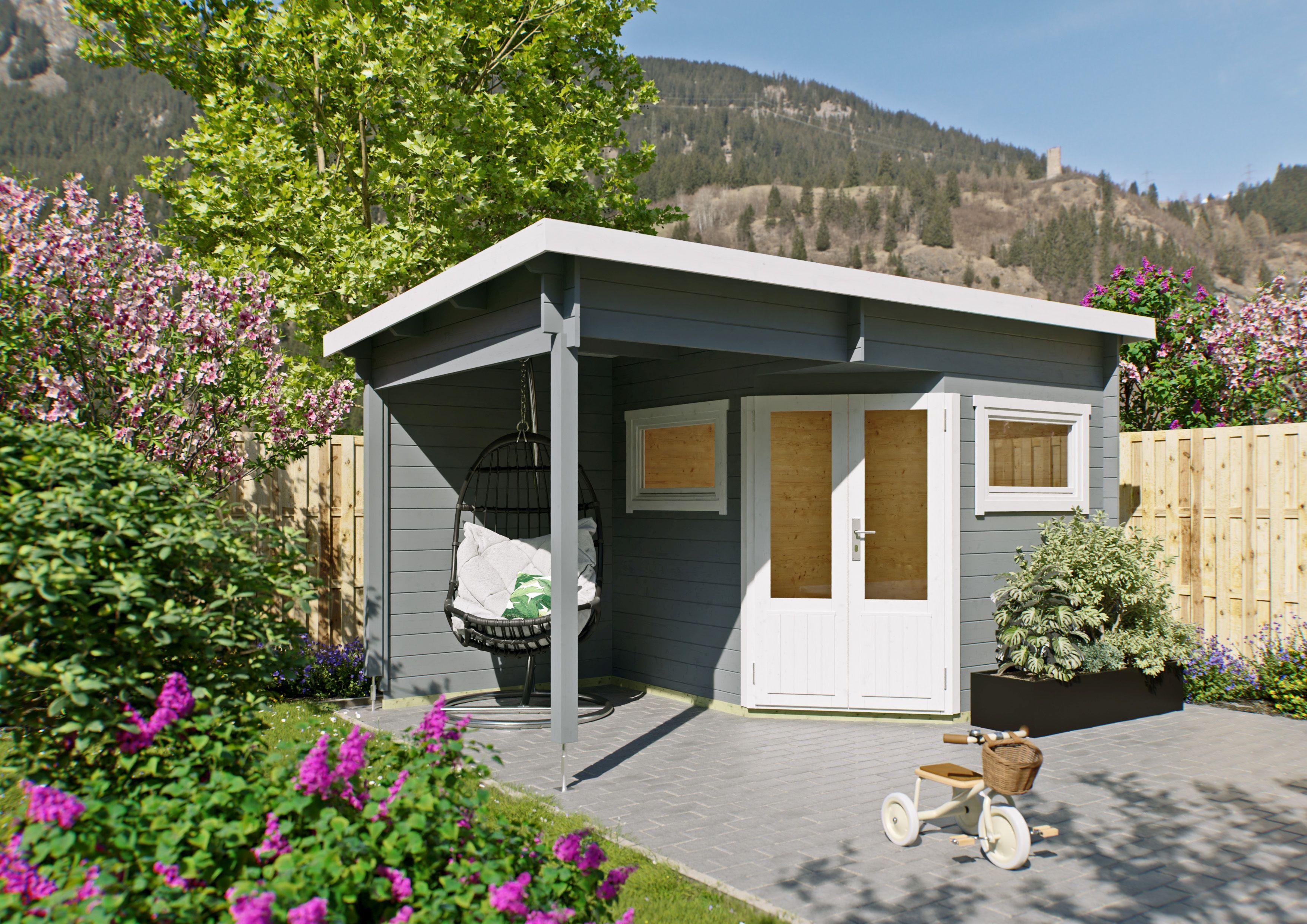 Fjordholz 5-Eck Gartenhaus Modell Leva 2B
