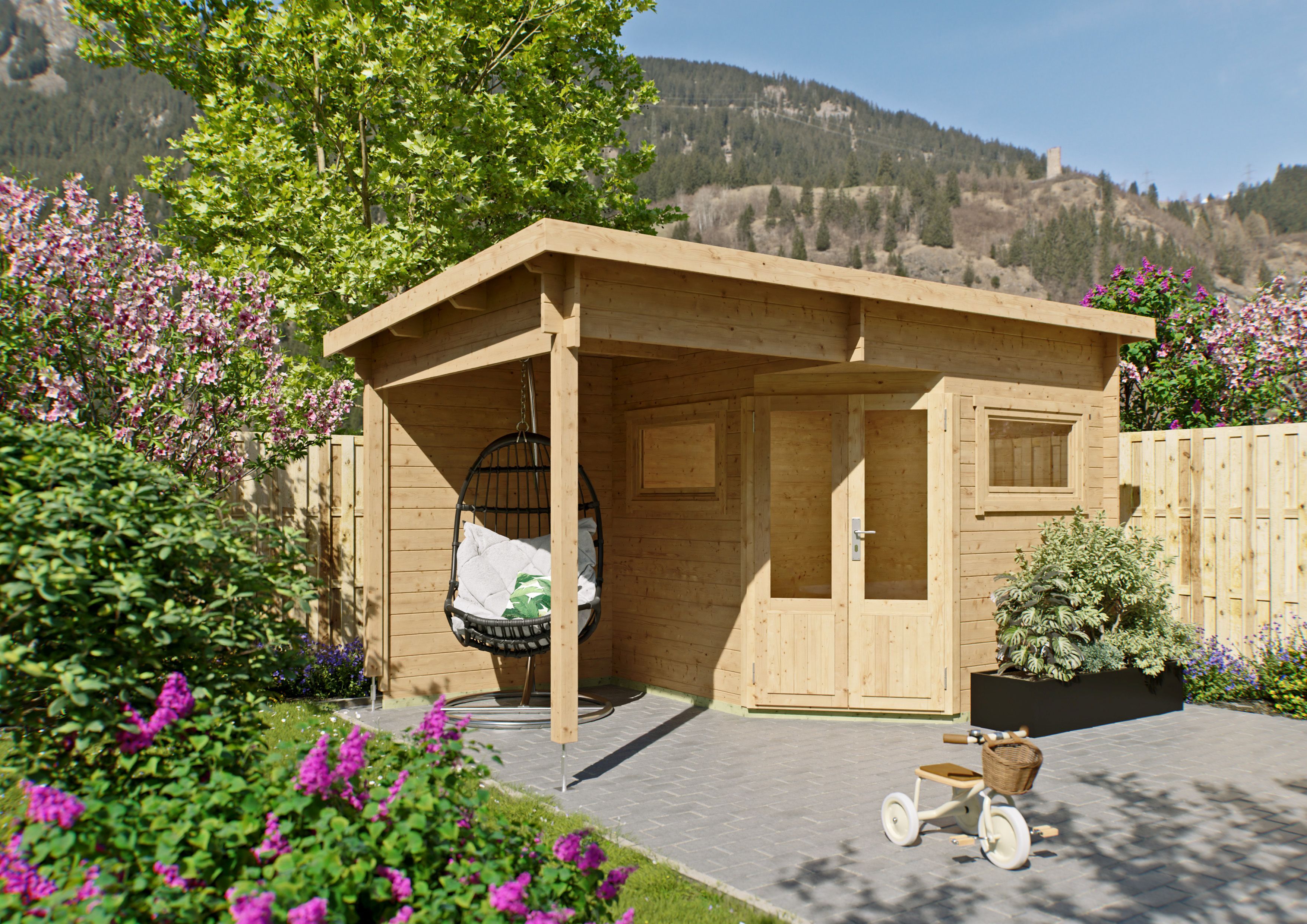 Fjordholz 5-Eck Gartenhaus Modell Leva 2B