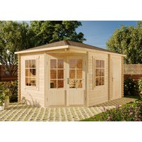 5-Eck Gartenhaus Modell Rhein ISO