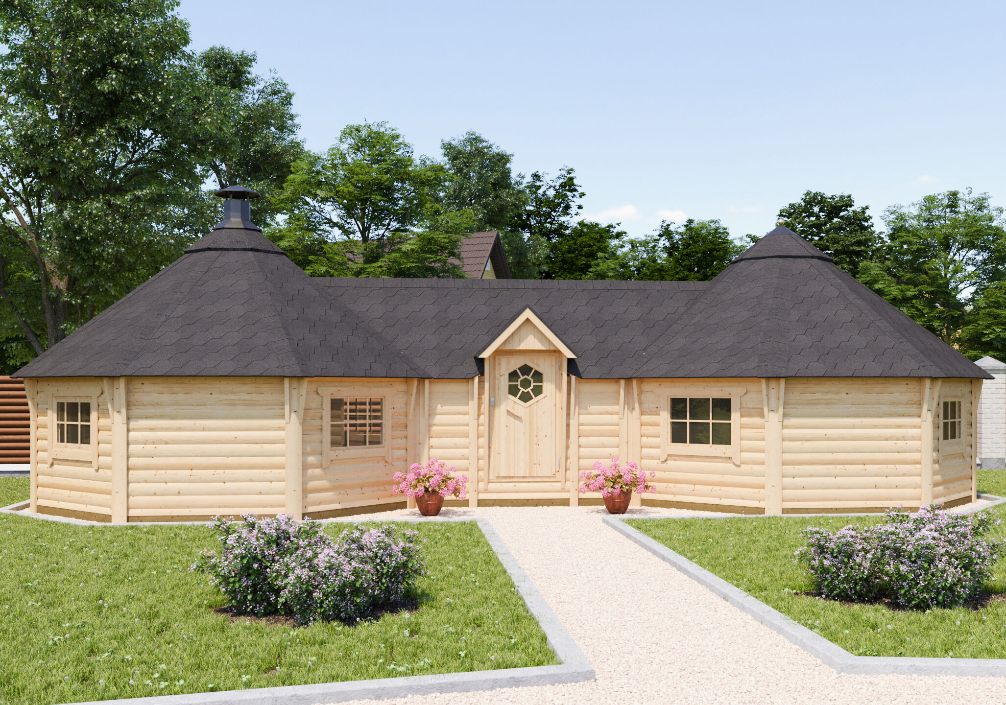 Fjordholz Doppelkota Modell Alva 38 m²