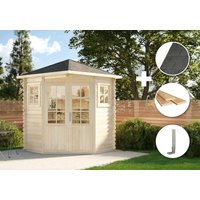 ECO Set - Gartenhaus  5-Eck Modell Sunny-A