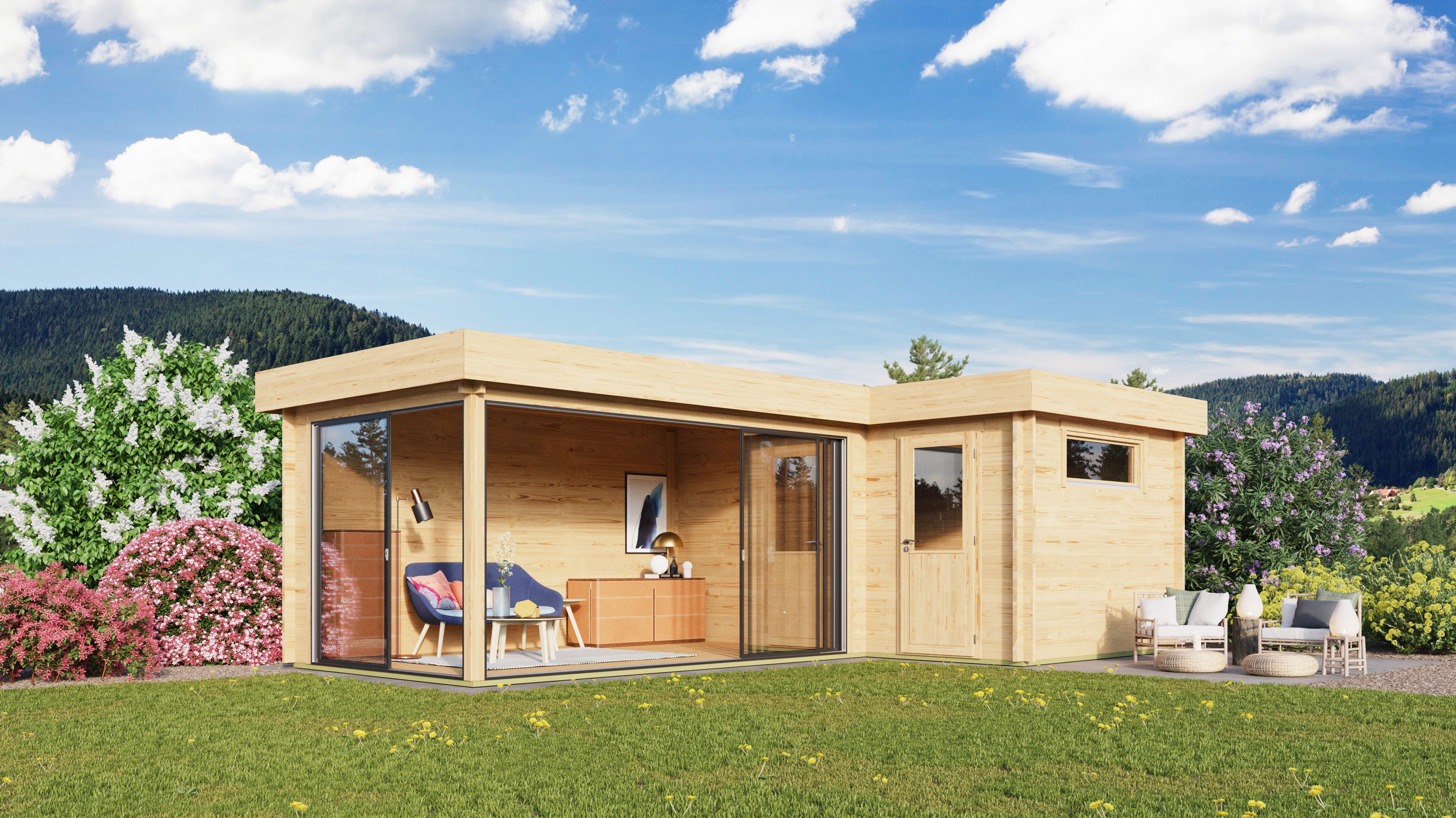 Fjordholz Gartenhaus Alu Concept 44 N
