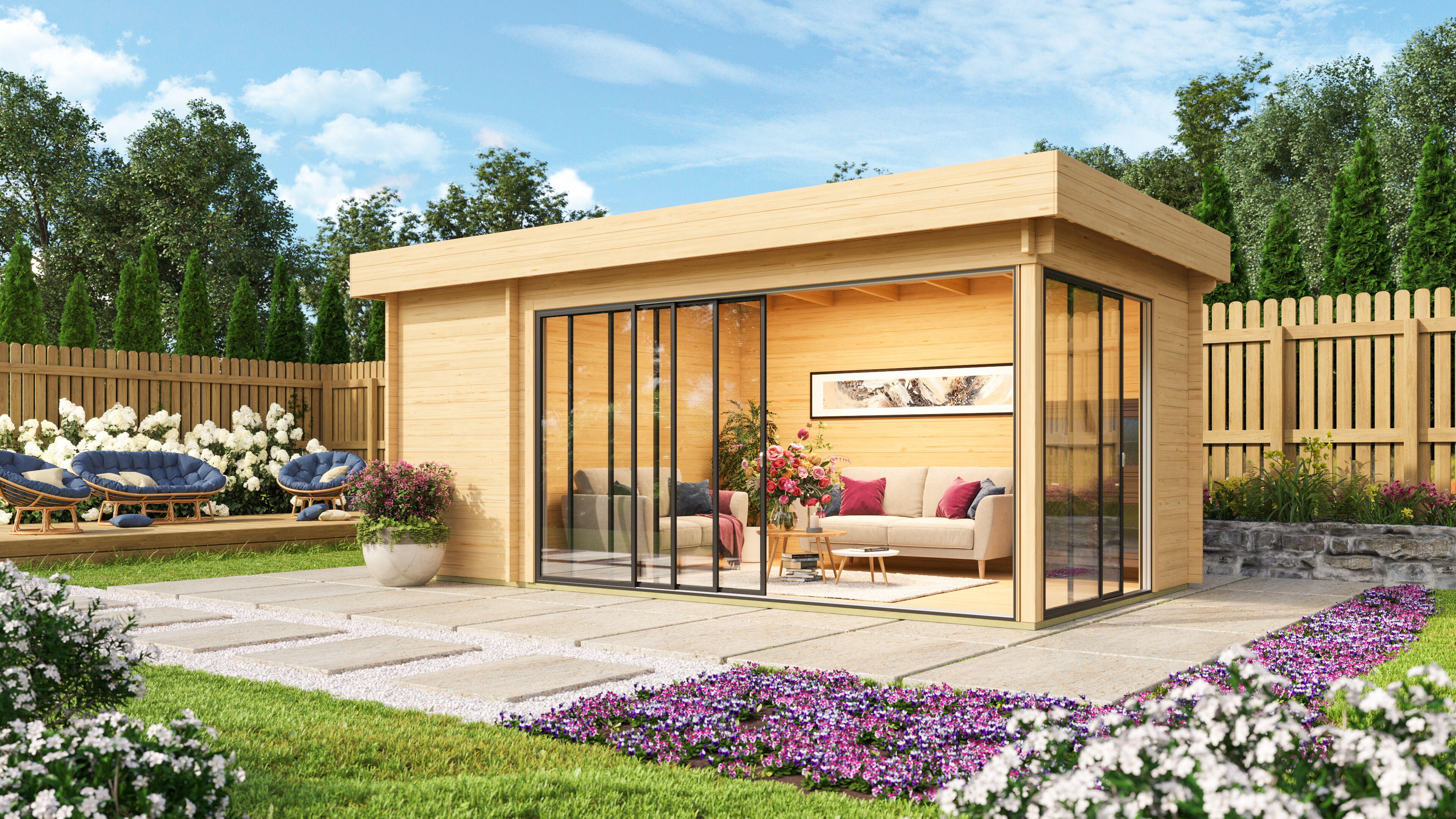 Fjordholz Gartenhaus Alu Concept 70 C