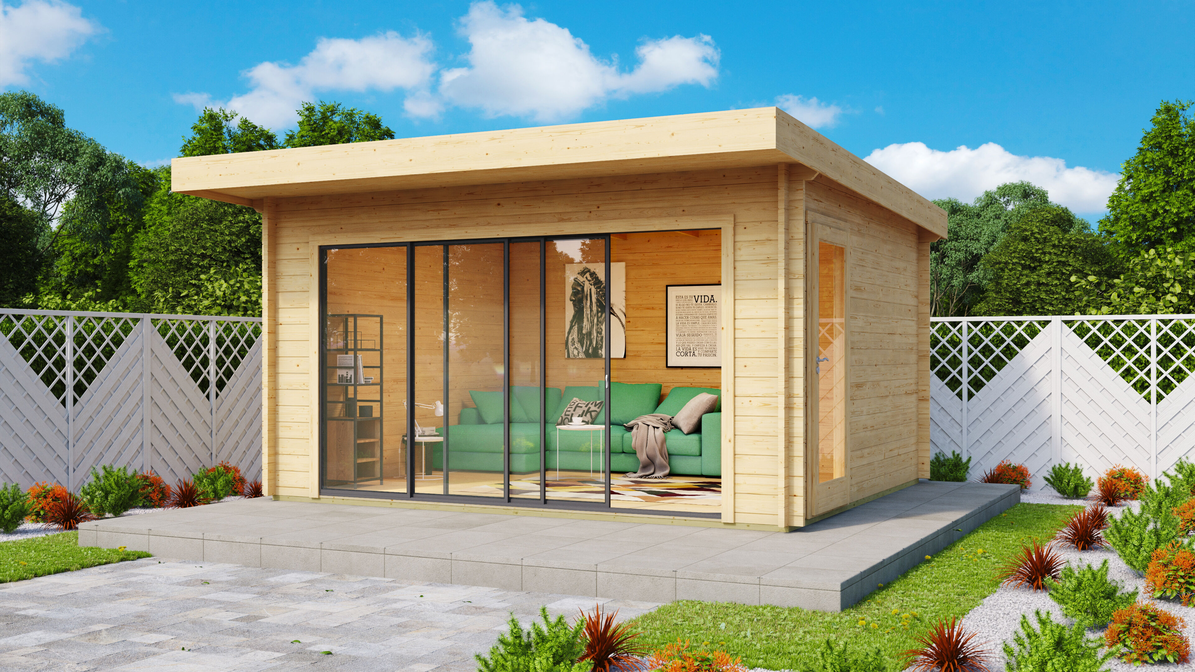 Fjordholz Gartenhaus Alu Concept 70 E