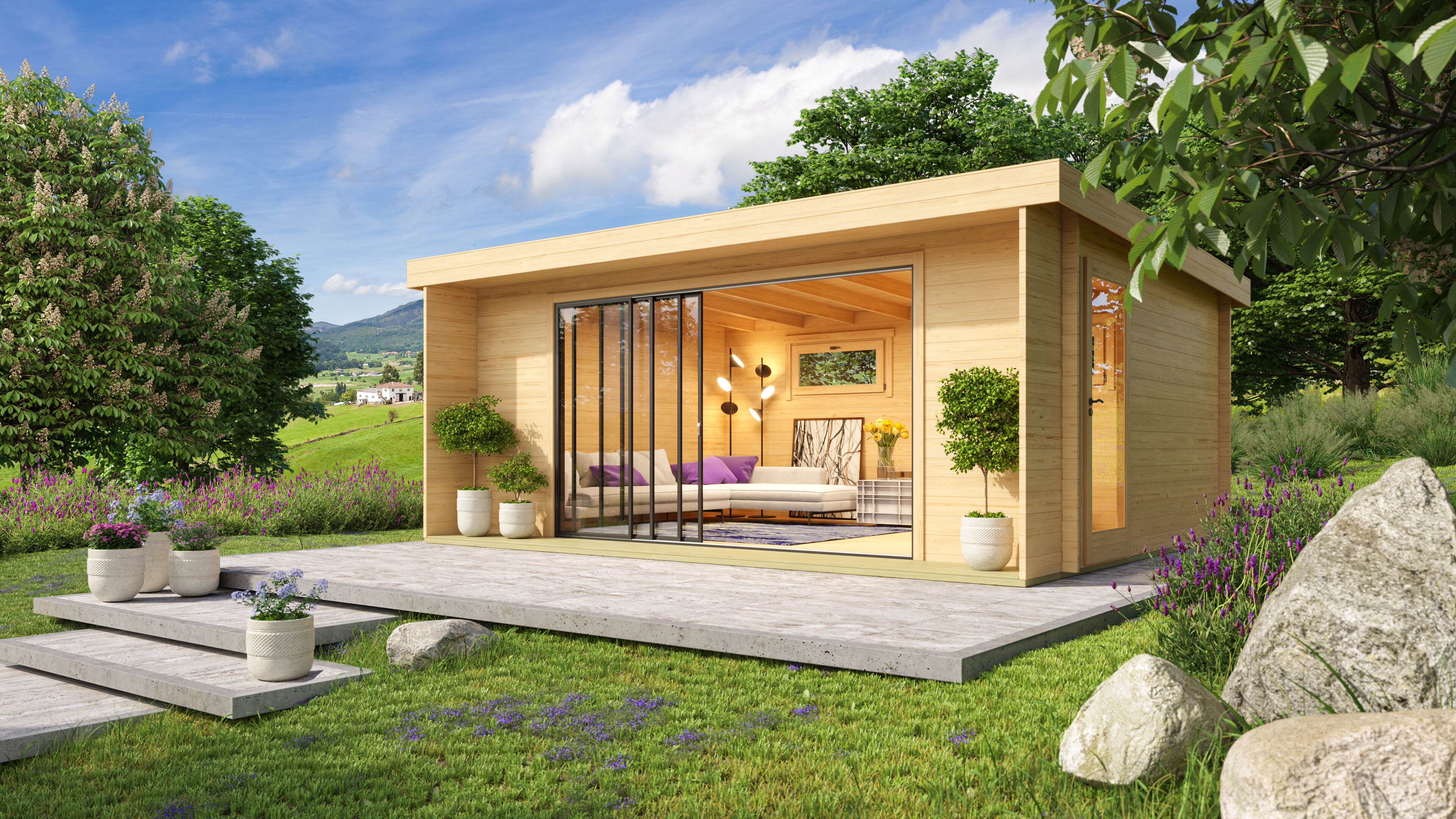 Fjordholz Gartenhaus Alu Concept 70 I