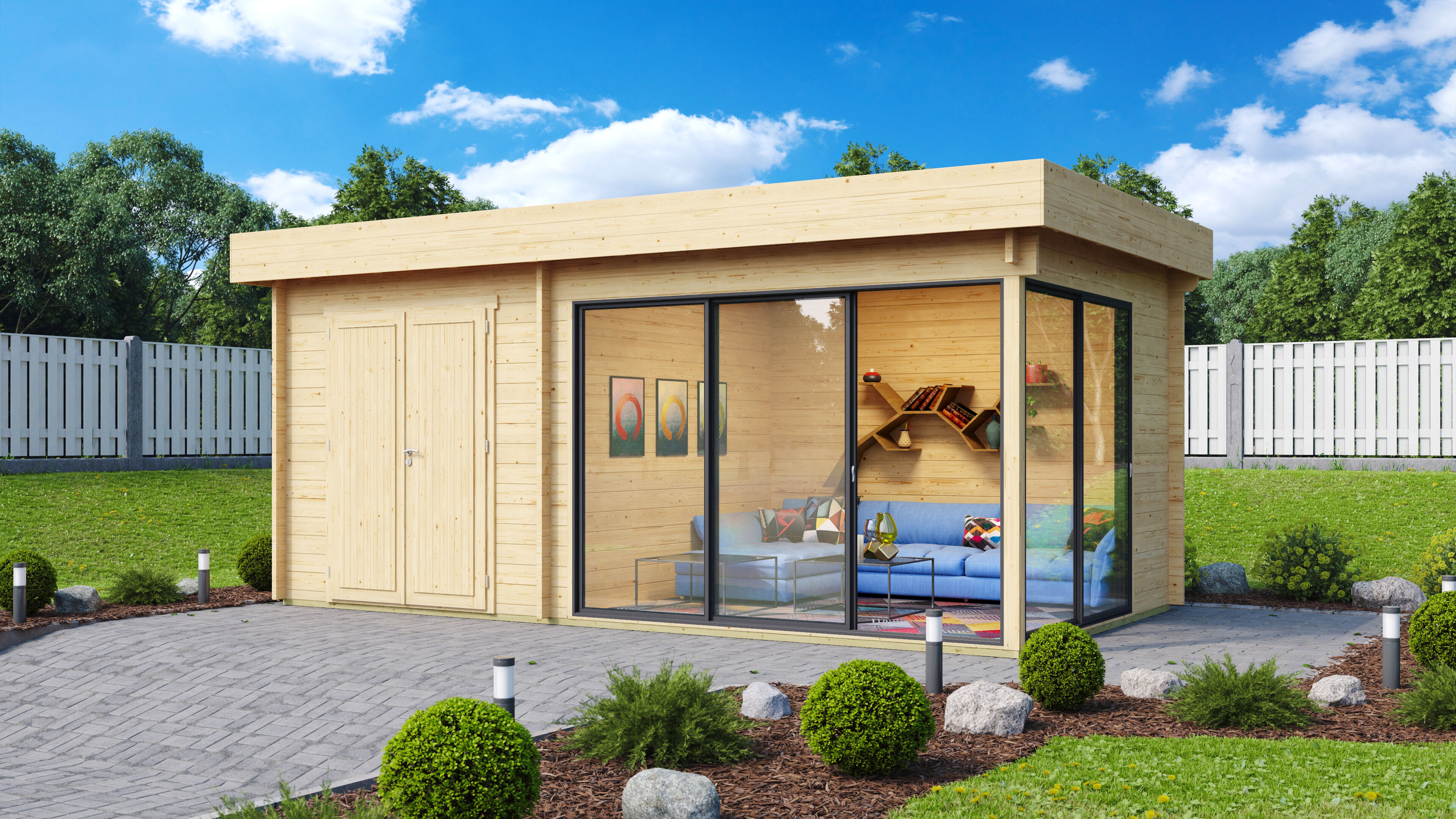Fjordholz Gartenhaus Alu Concept 70 J