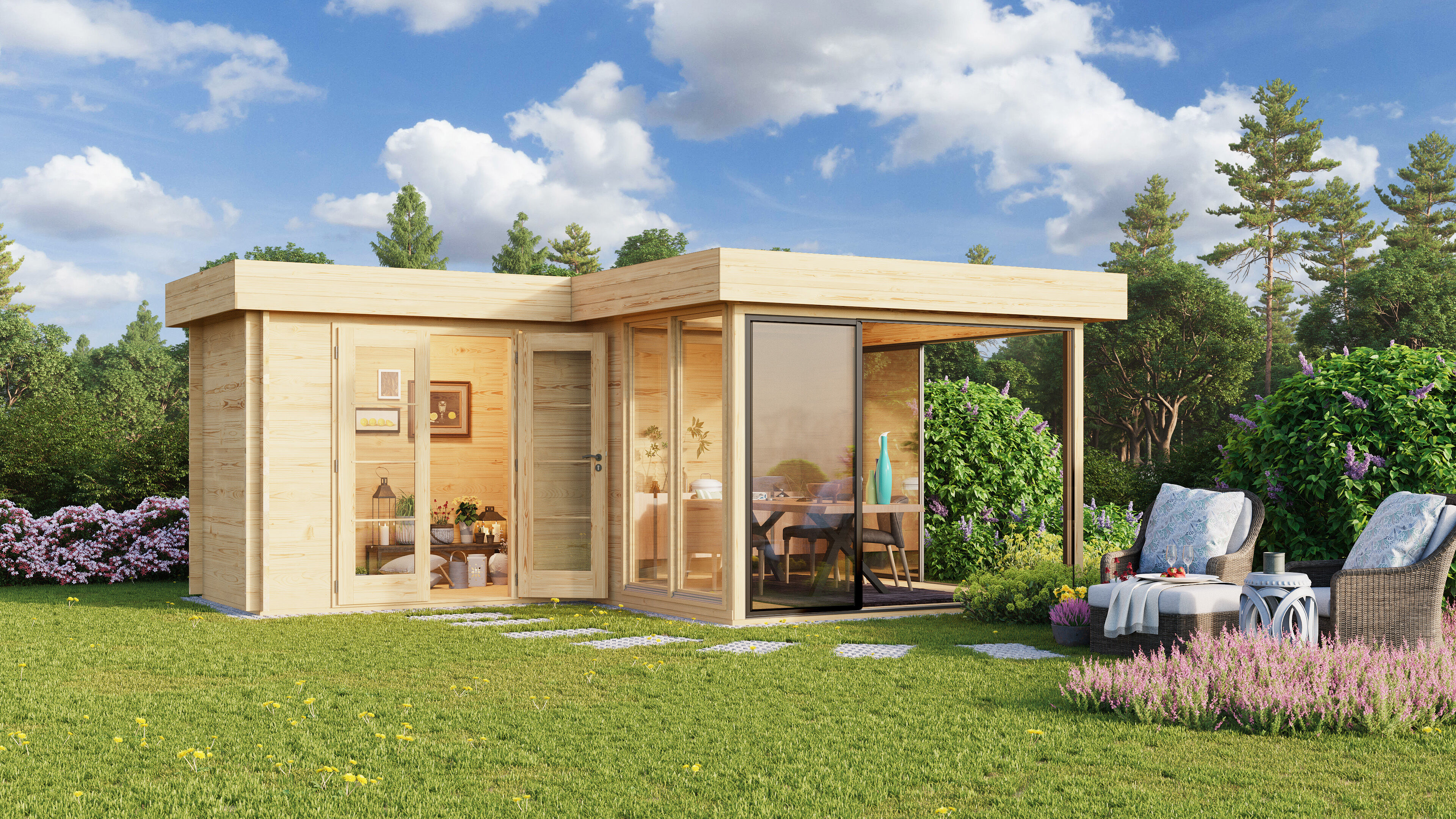 Fjordholz Gartenhaus Alu Concept 70 M