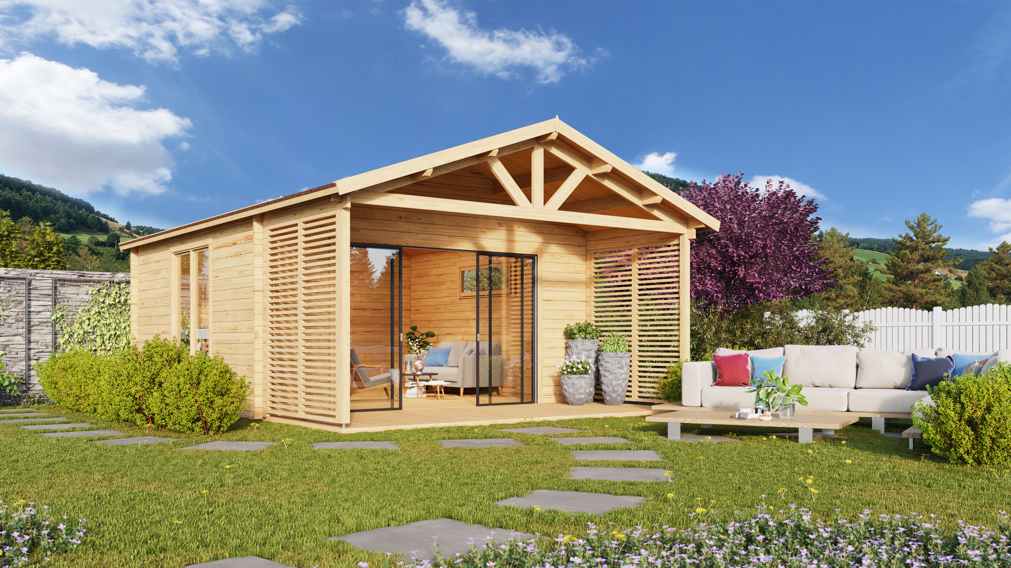Fjordholz Gartenhaus  Alu Concept Arosa 44 B