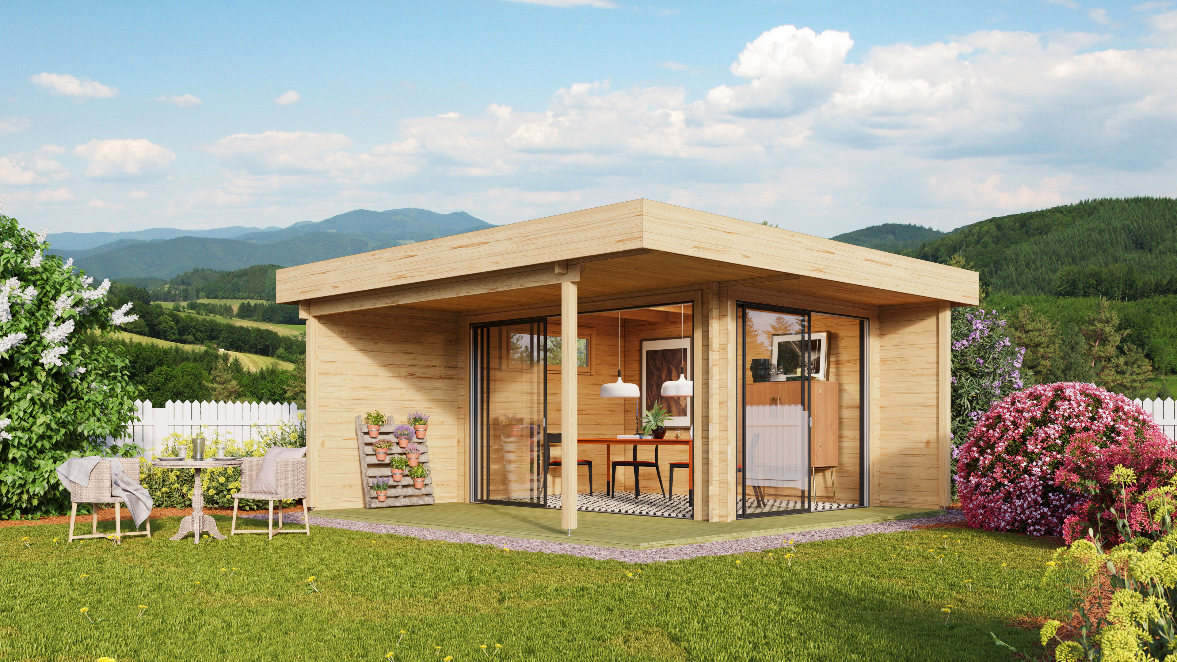 Fjordholz Gartenhaus Alu Concept Relax 44 B