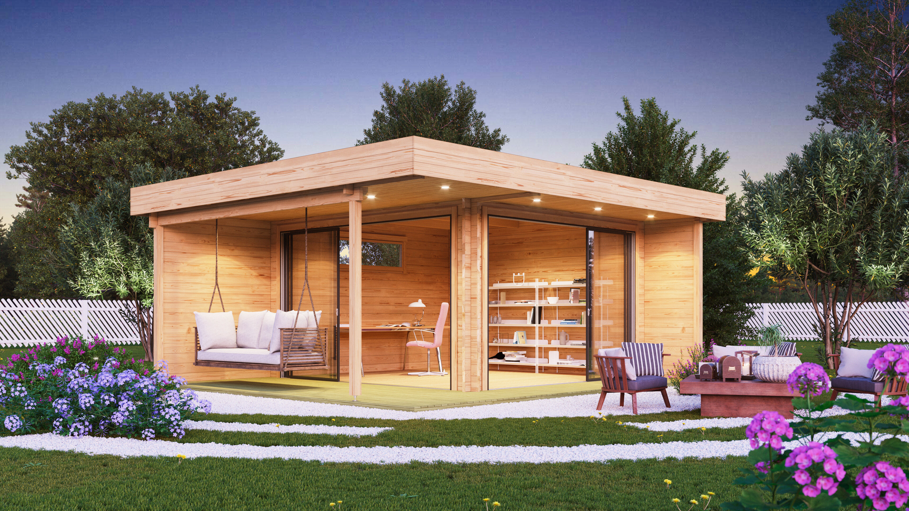Fjordholz Gartenhaus Alu Concept Relax 70 A