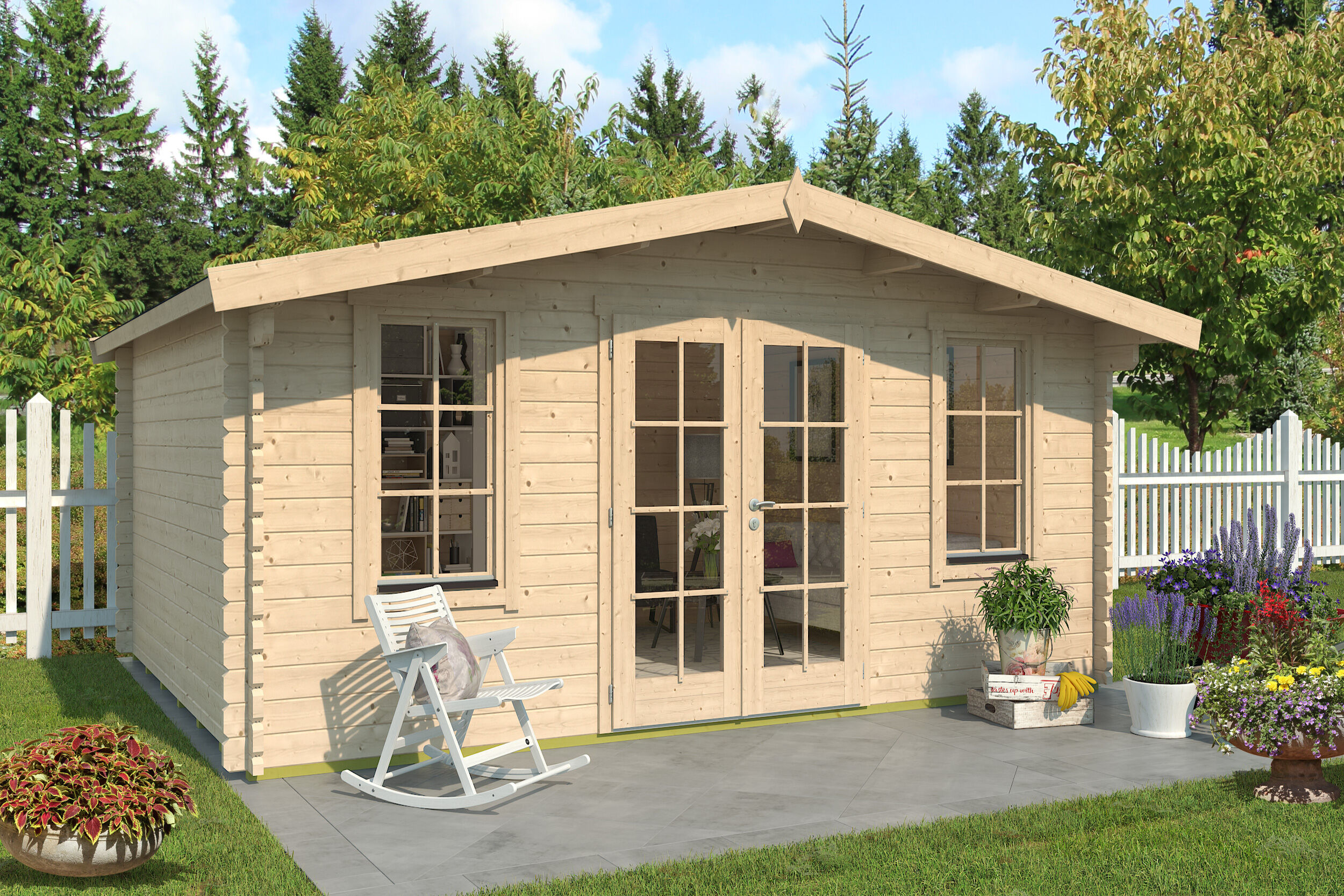 Fjordholz Gartenhaus Modell Agnes 44