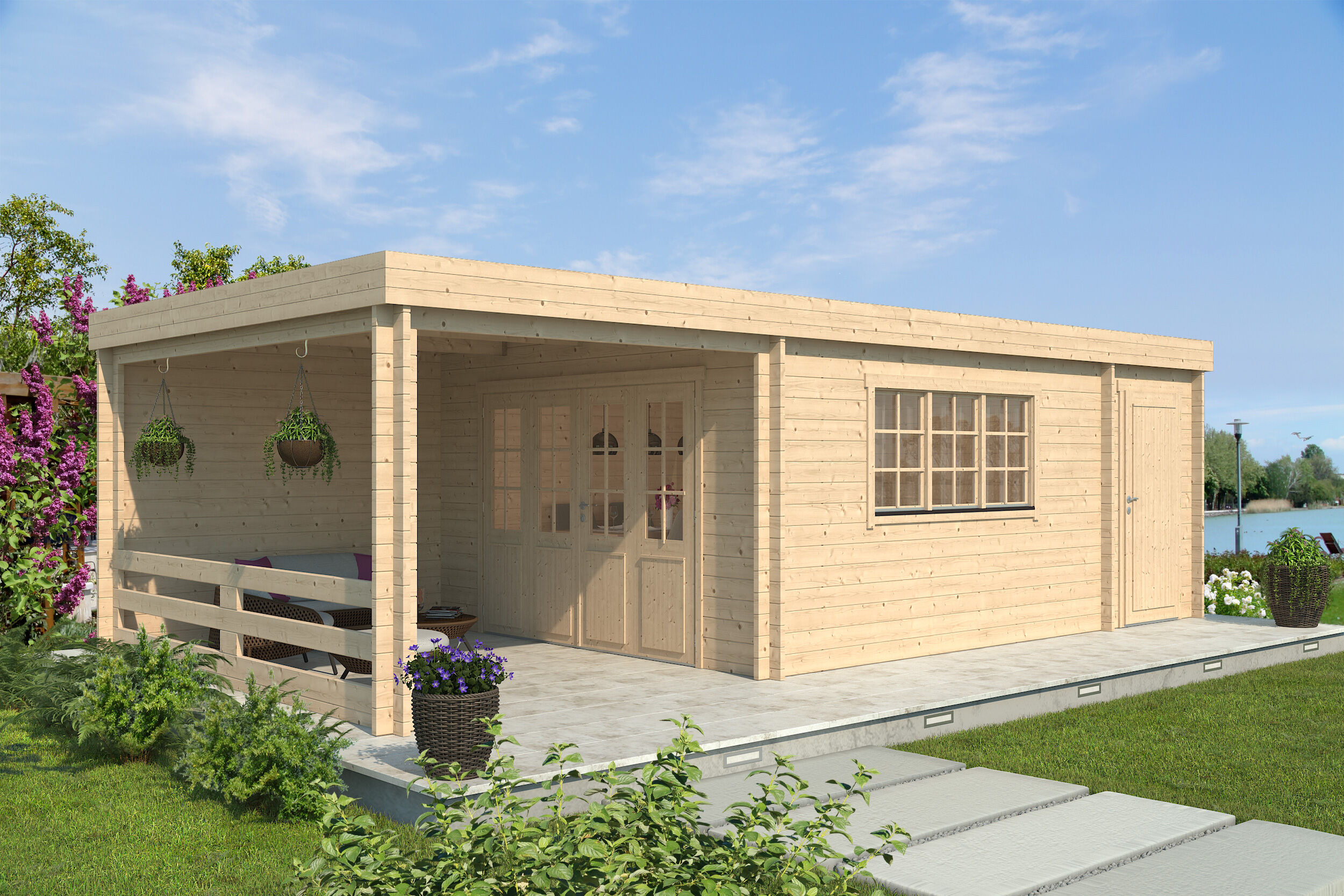 Fjordholz Gartenhaus Modell Aksel 44