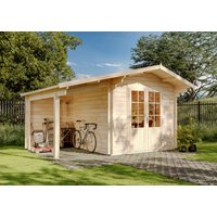 Gartenhaus Modell Anna-44 ISO mit Seitendach