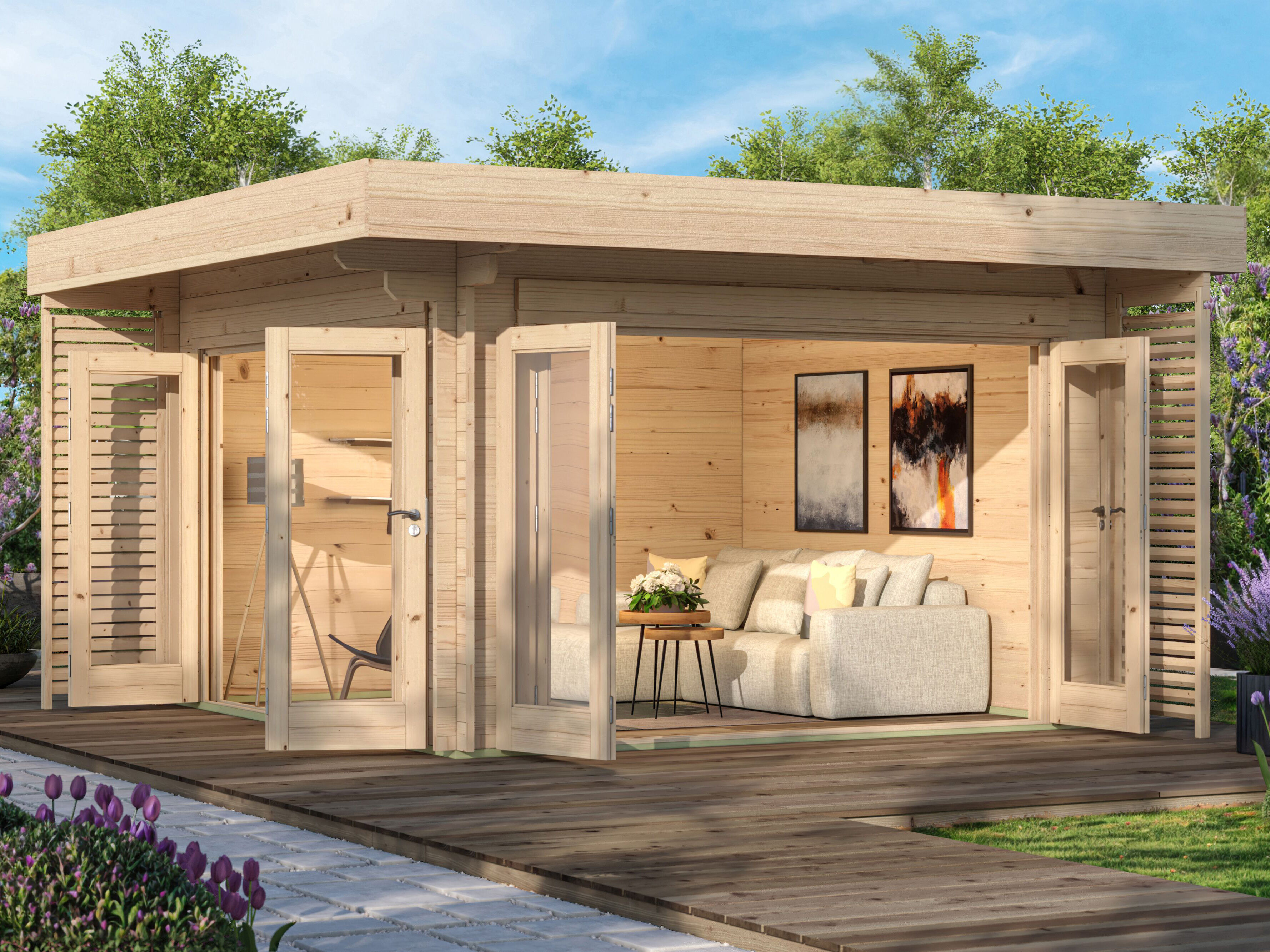 Fjordholz Gartenhaus Modell Bobby 44