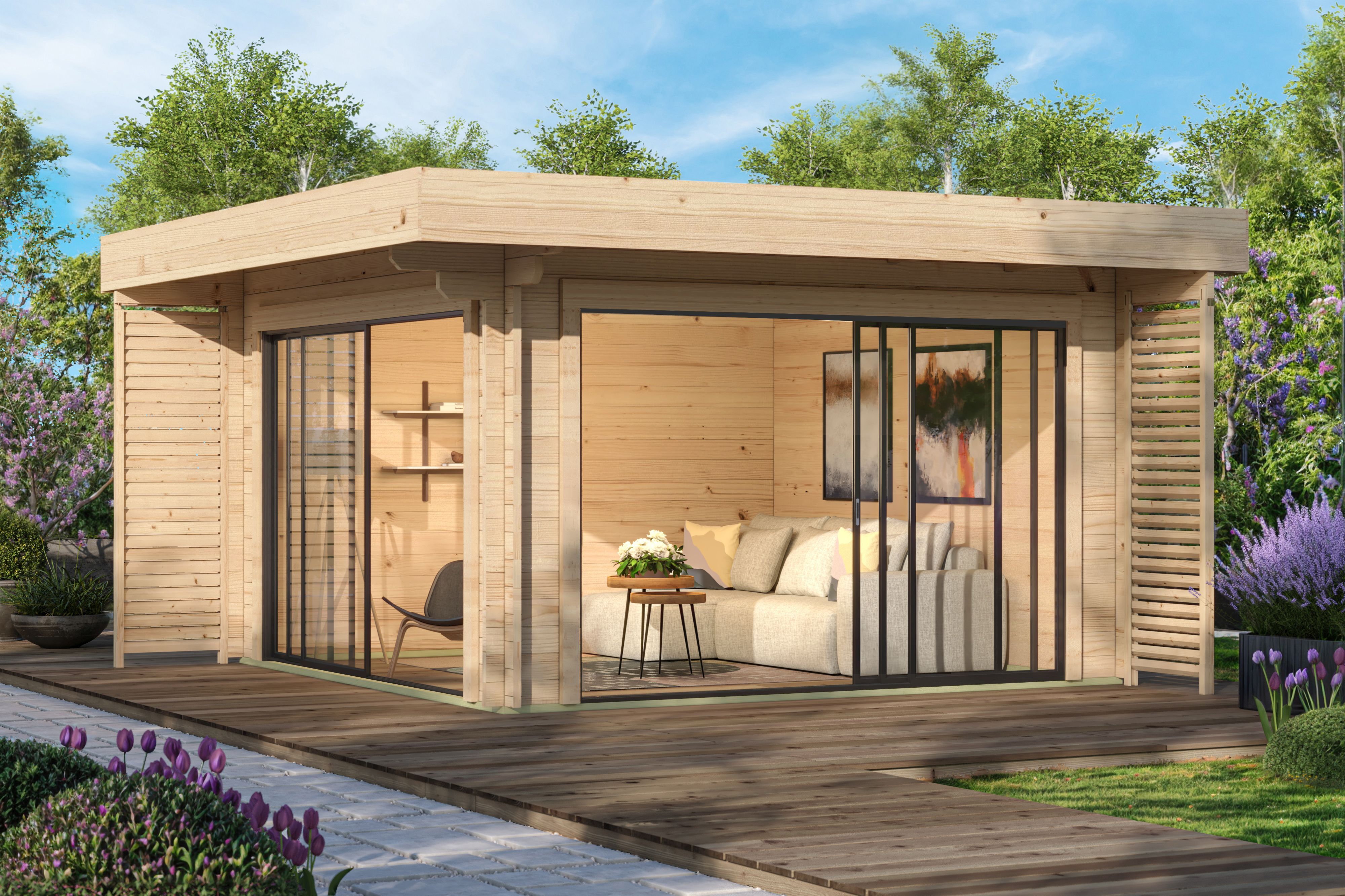 Fjordholz Gartenhaus Modell Bobby 44 Alu