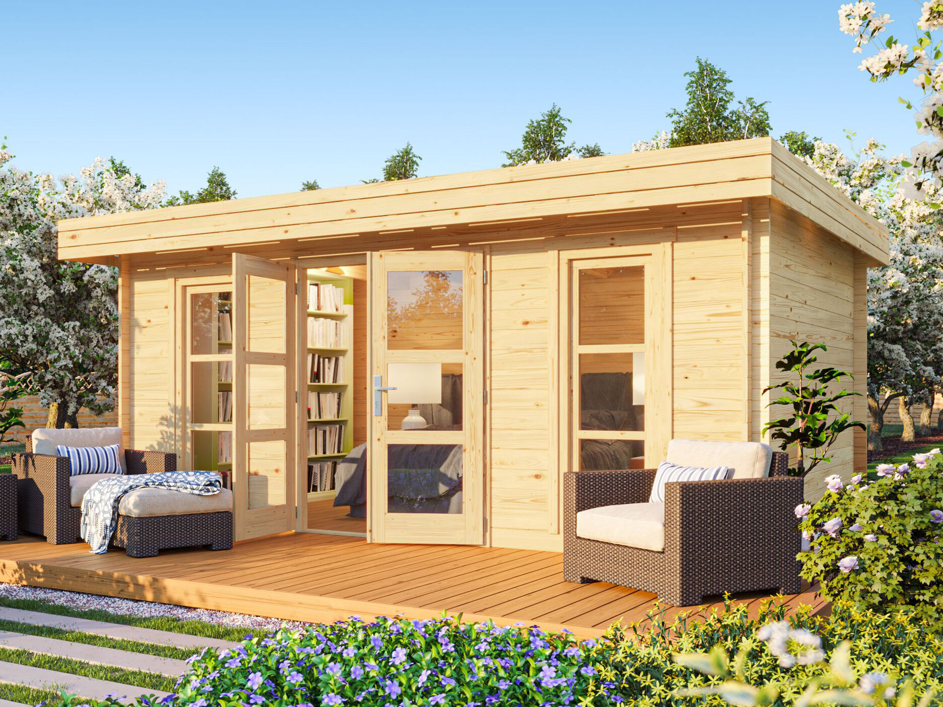 Fjordholz Gartenhaus Modell Cannes 34