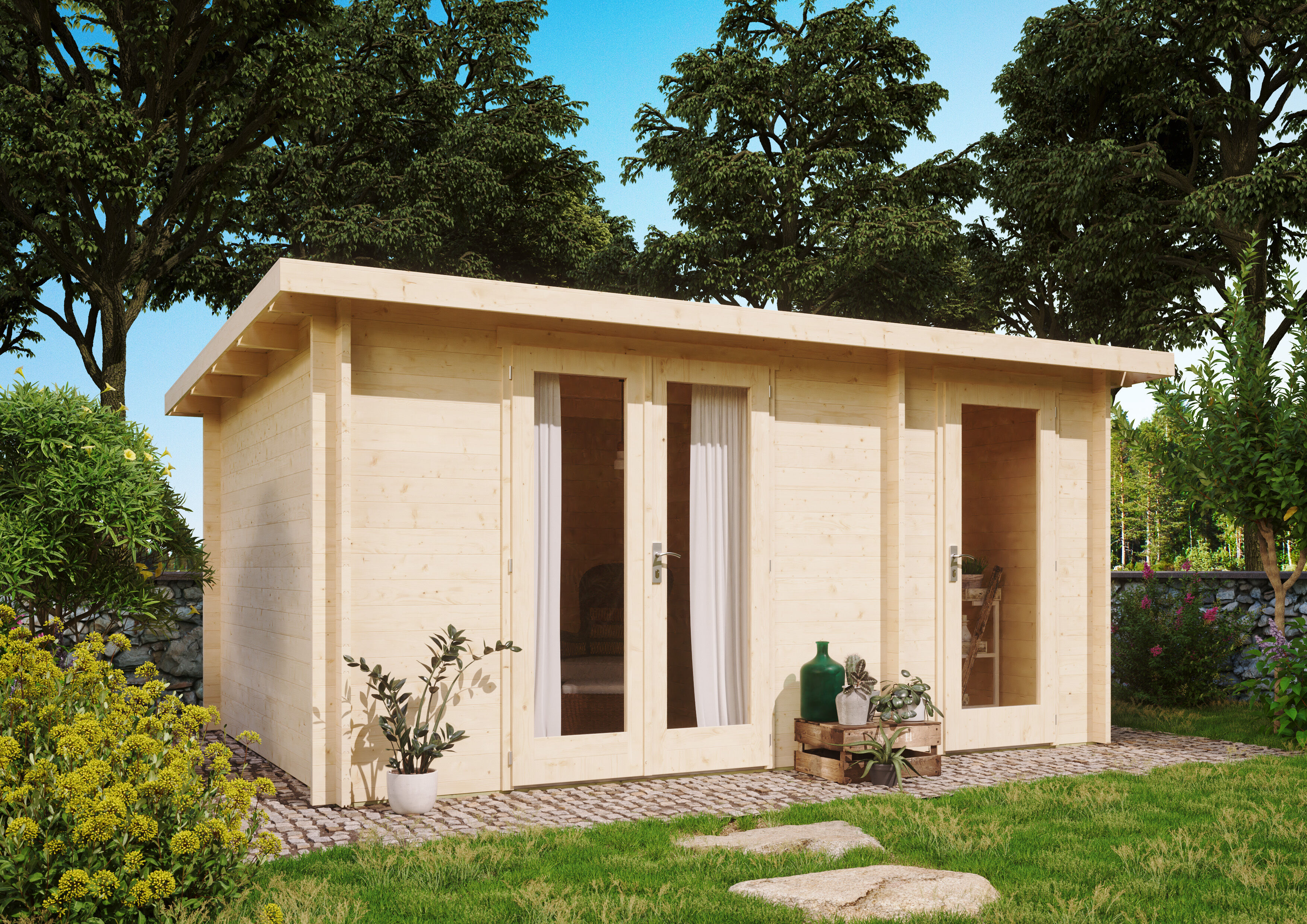 Fjordholz Gartenhaus Modell Carin 44 C