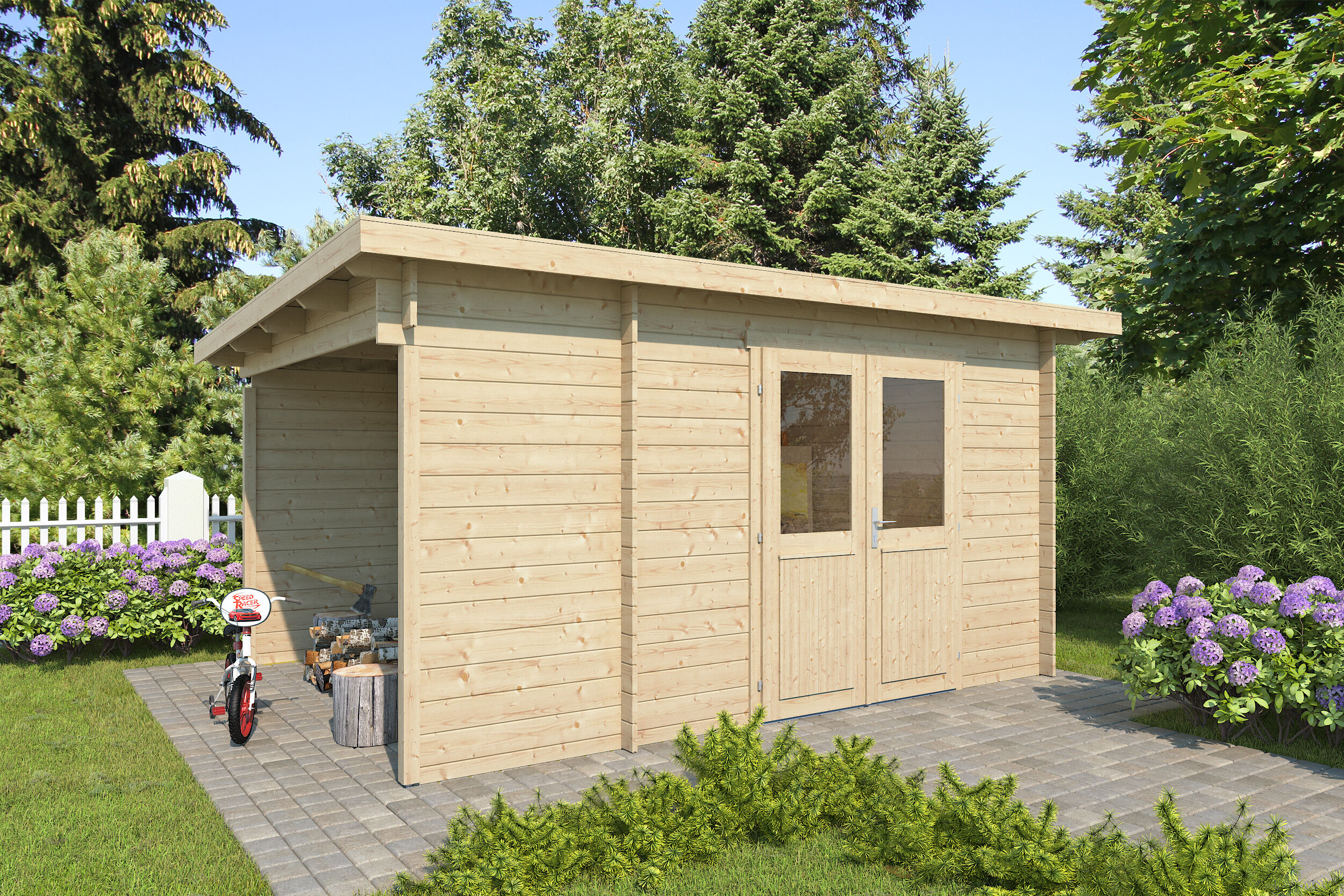 Fjordholz Gartenhaus Modell Carla 28 A