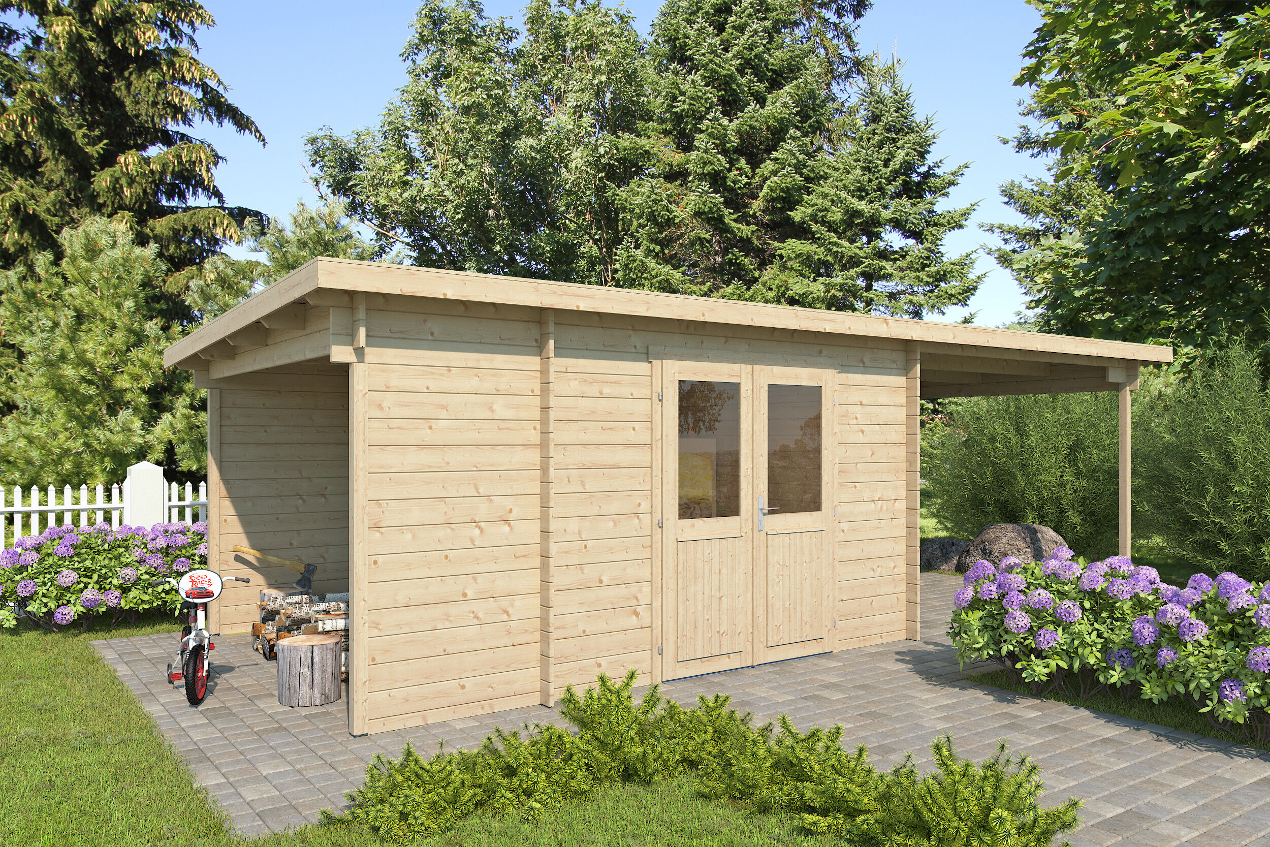 Fjordholz Gartenhaus Modell Carla 28 B