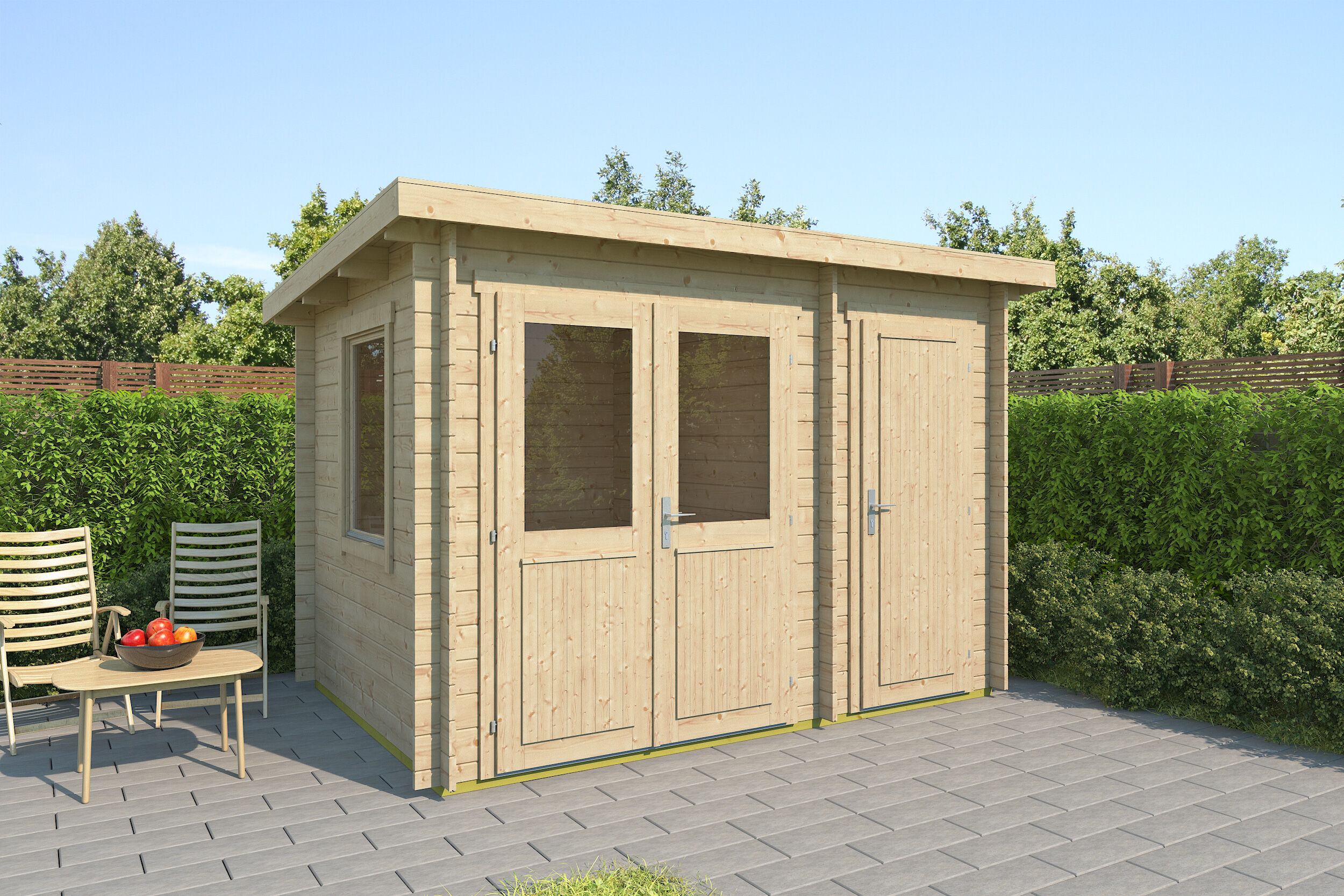 Fjordholz Gartenhaus Modell Carmen 28