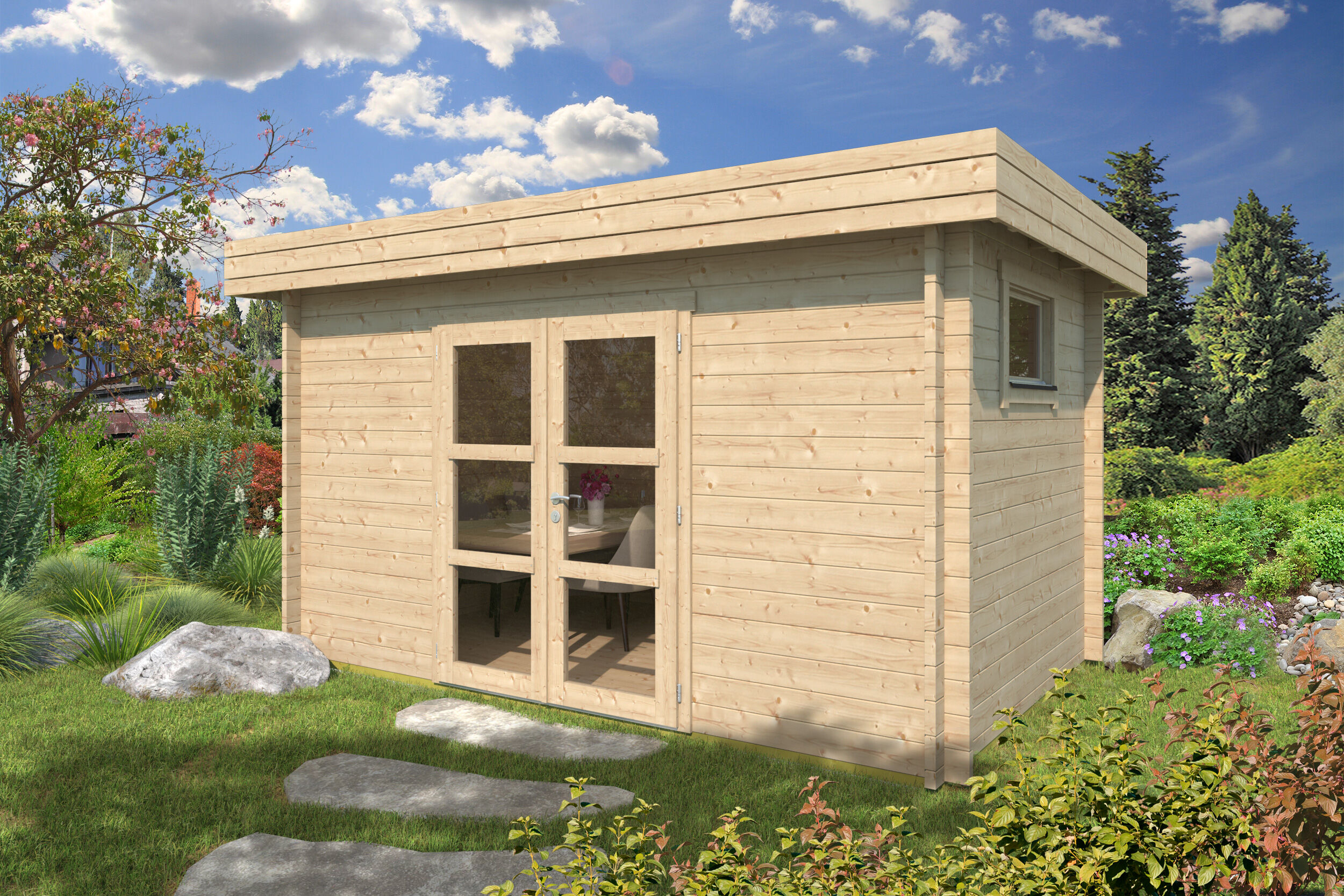 Fjordholz Gartenhaus Modell Cortina 44