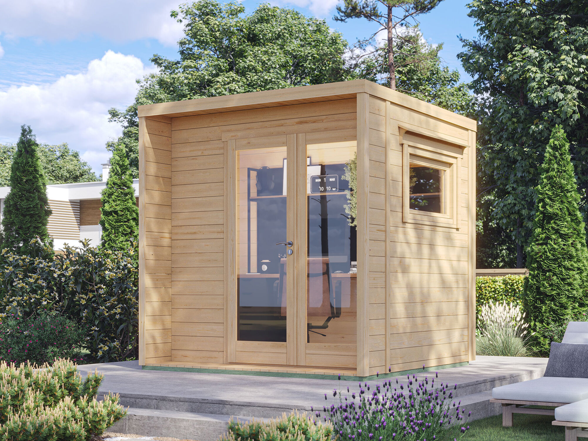 Fjordholz Gartenhaus  Modell Donny Office 44 A