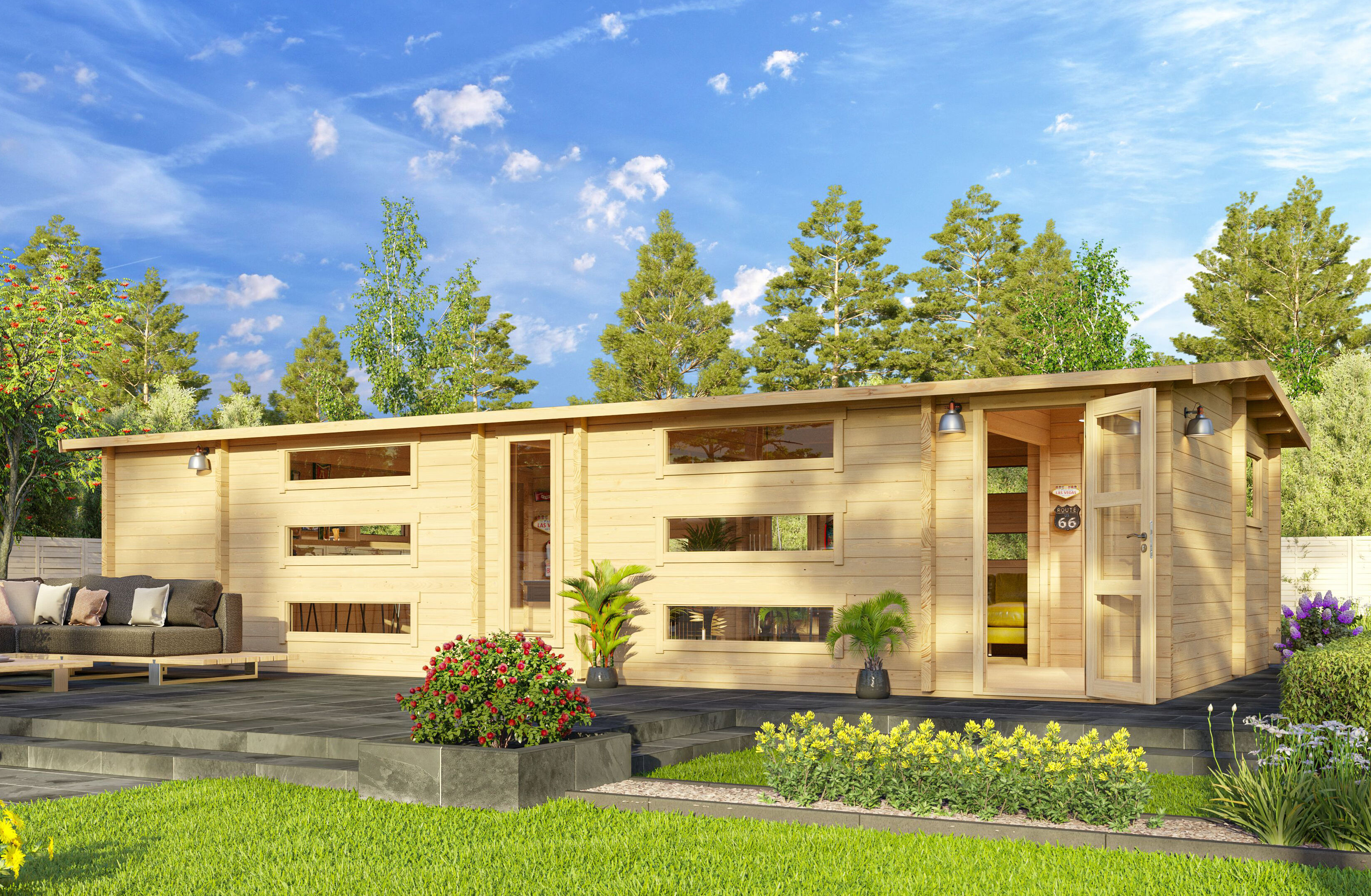 Fjordholz Gartenhaus Modell Dundee 70 A