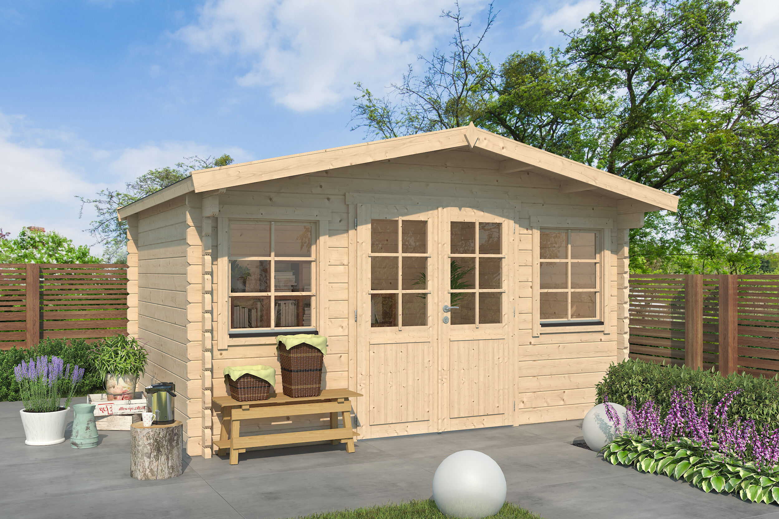 Fjordholz Gartenhaus Modell Florian 44