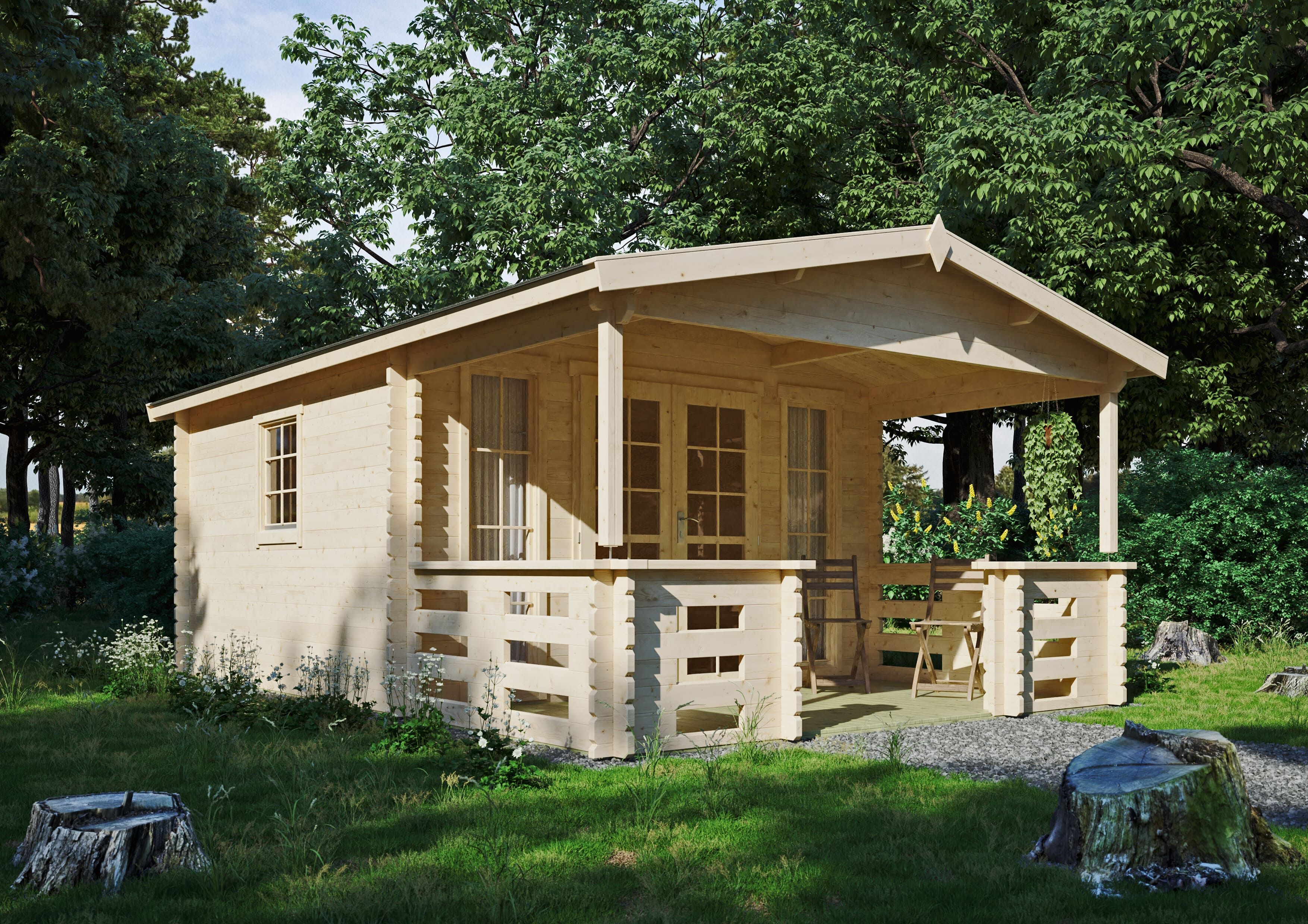 Fjordholz Gartenhaus Modell Franjo 44 A