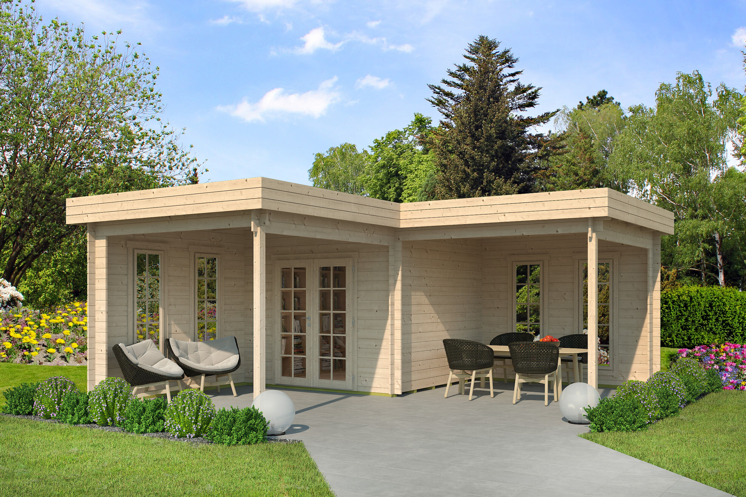 Fjordholz Gartenhaus Modell Fred 44