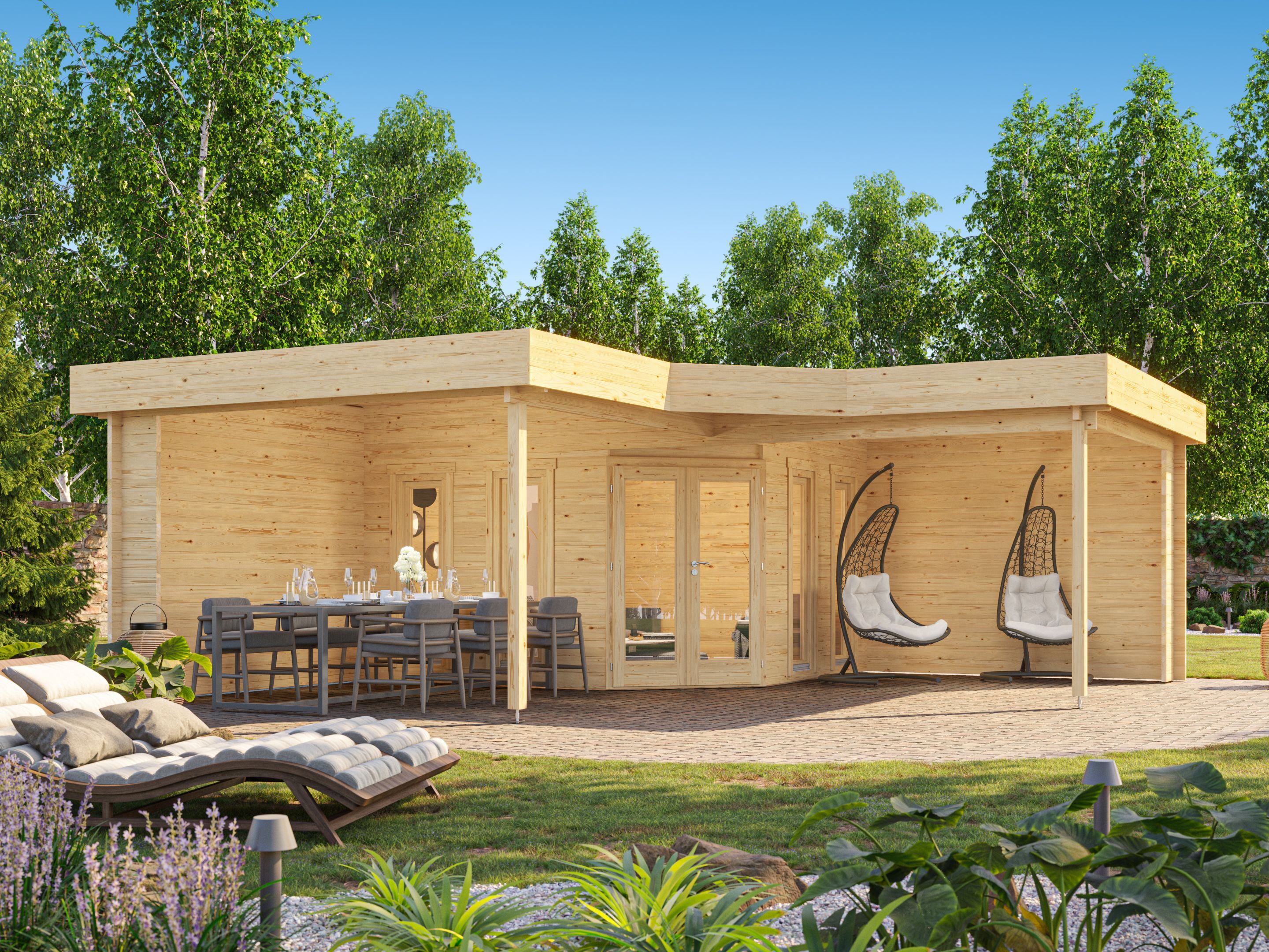 Fjordholz Gartenhaus Modell Gabriel 44