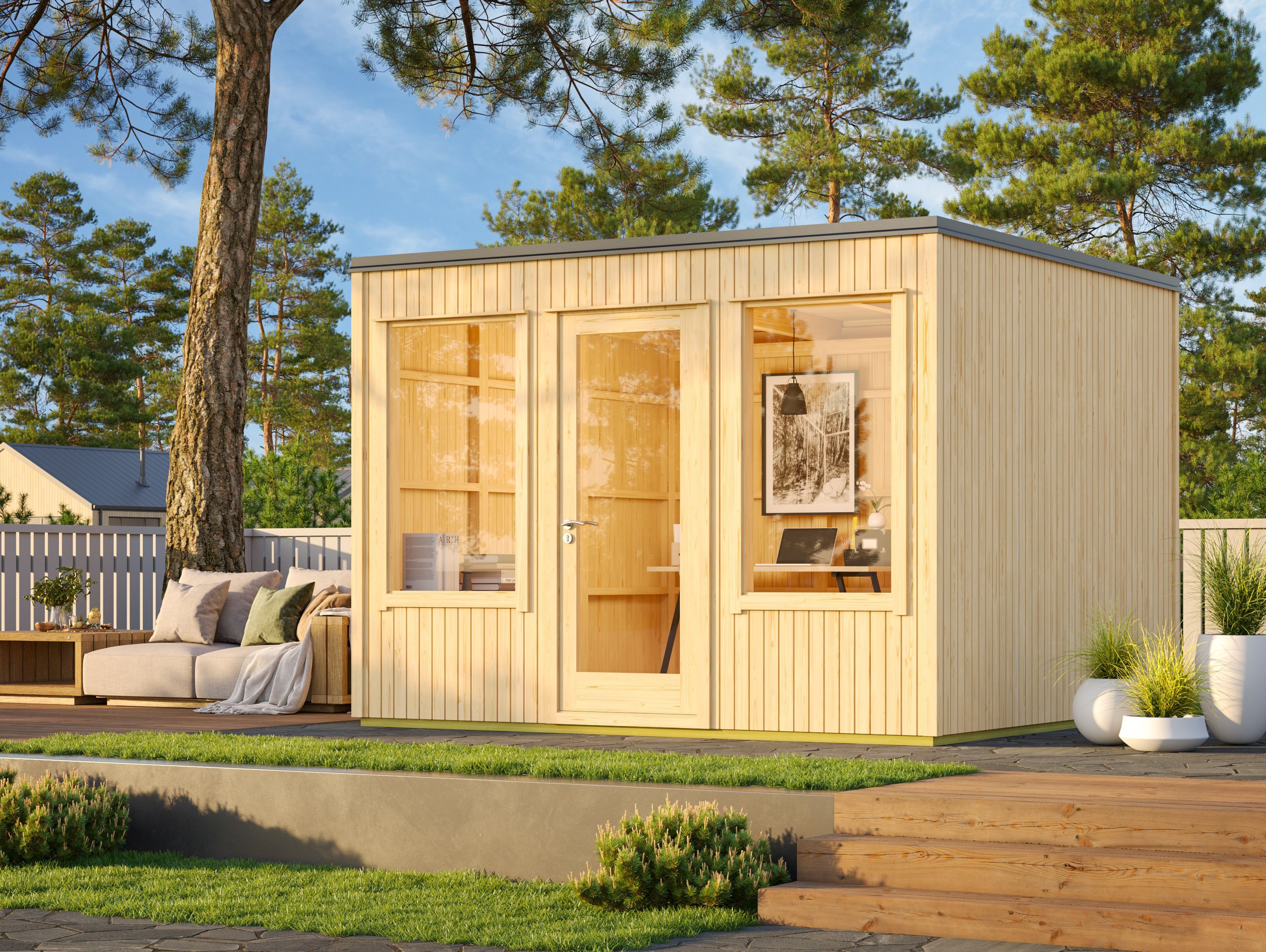 Fjordholz Gartenhaus Modell Garden Cube A