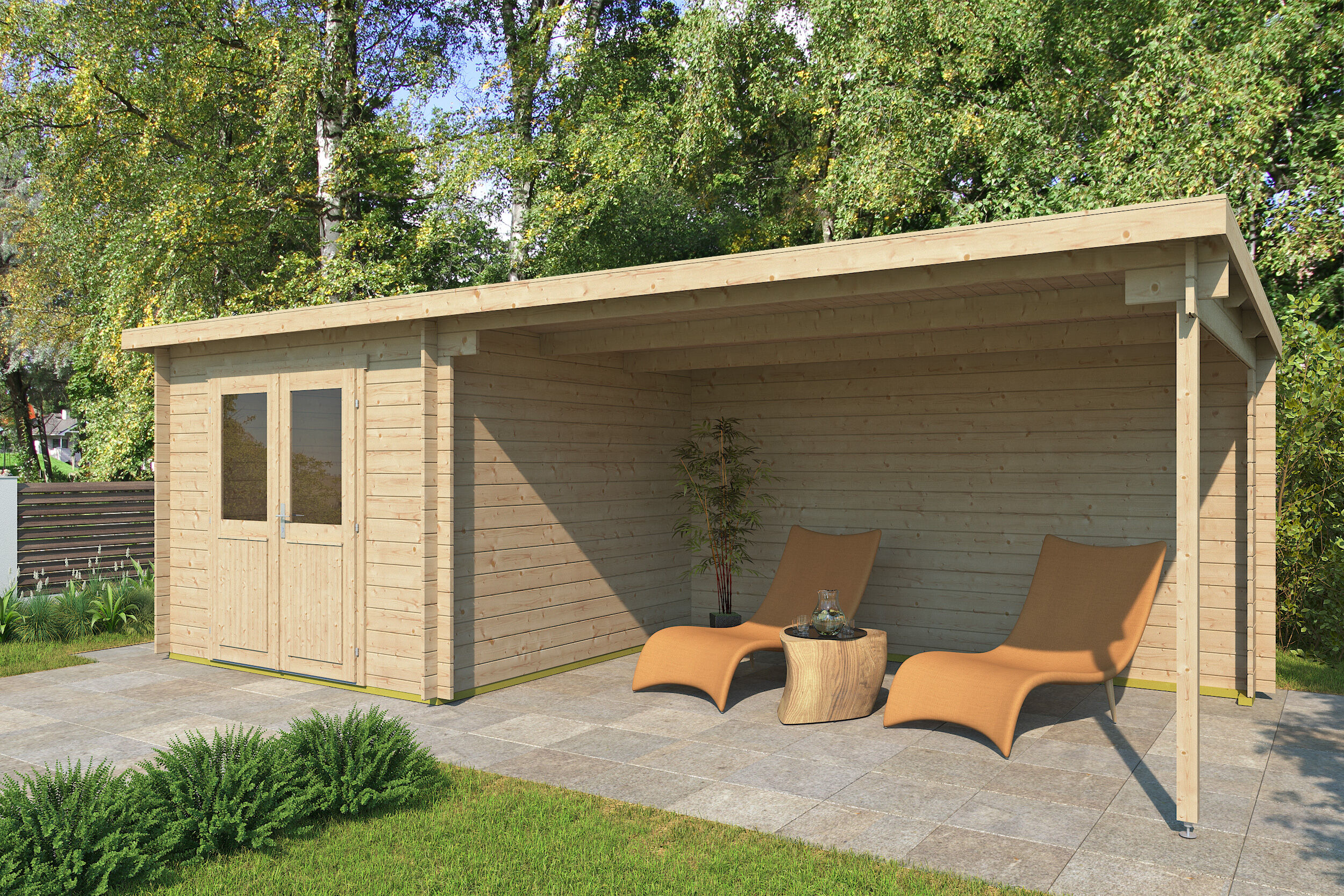 Fjordholz Gartenhaus Modell Gent 28 B
