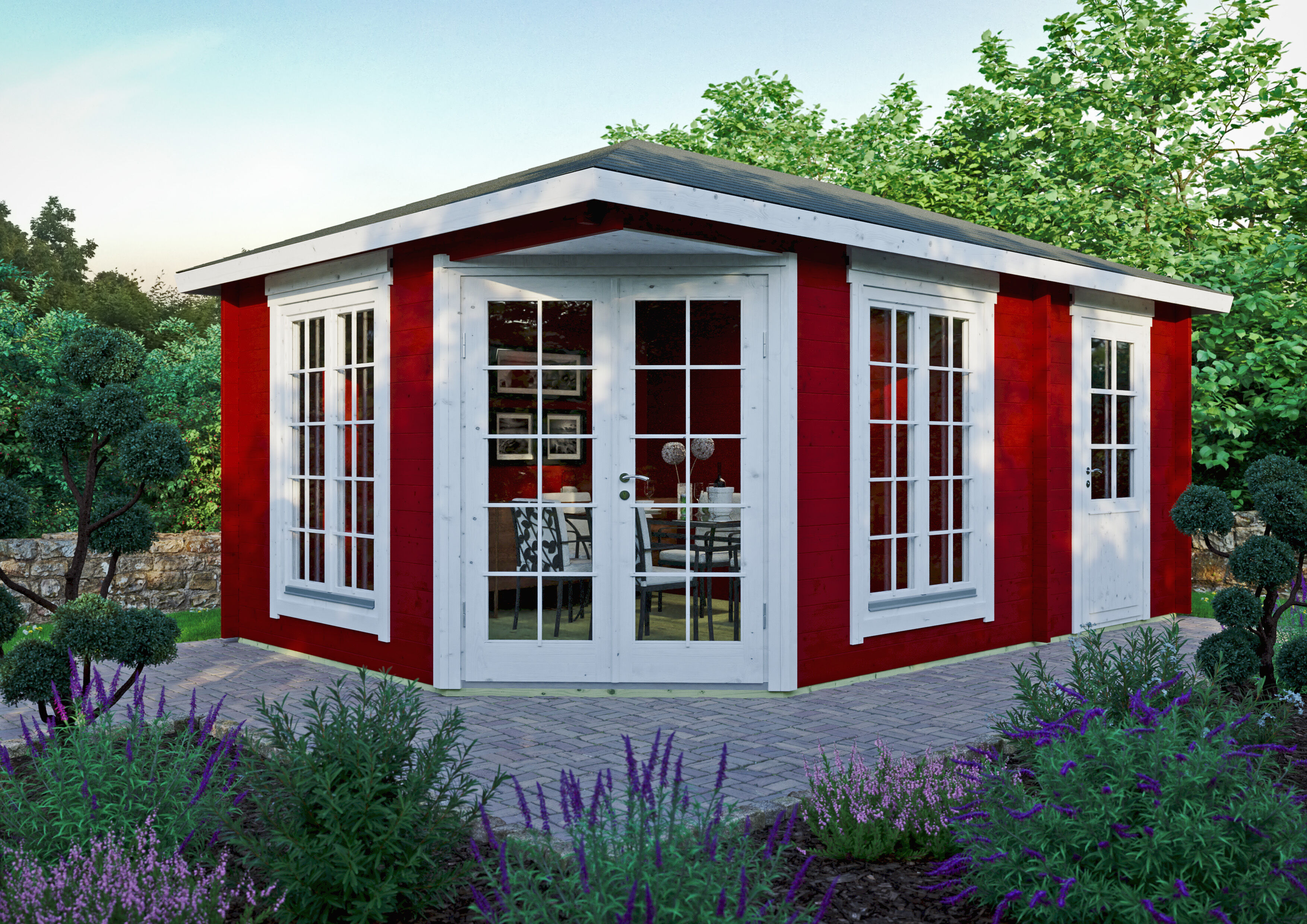Fjordholz Gartenhaus Modell Glasgow 44 B