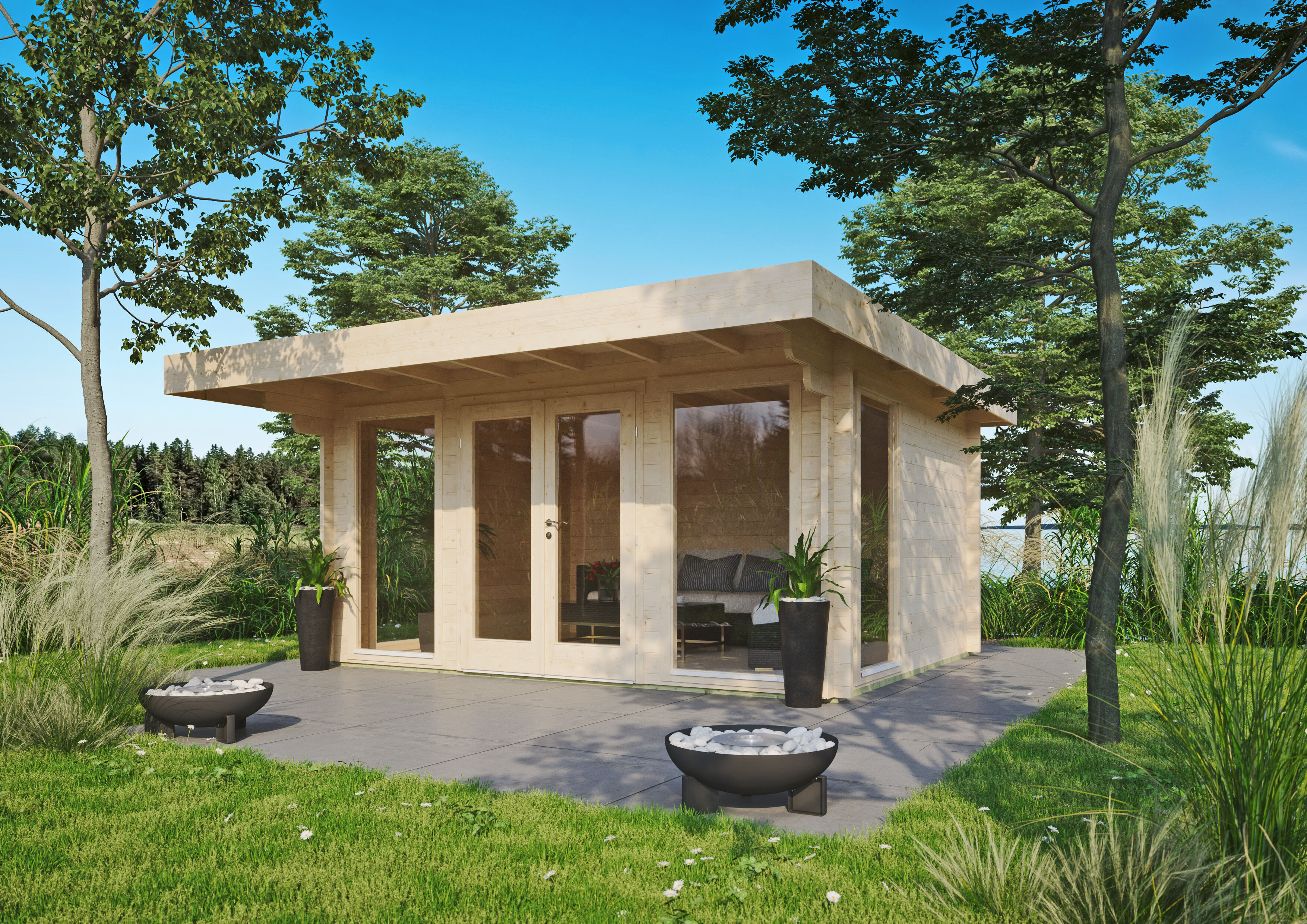 Fjordholz Gartenhaus Modell Greta 44 A