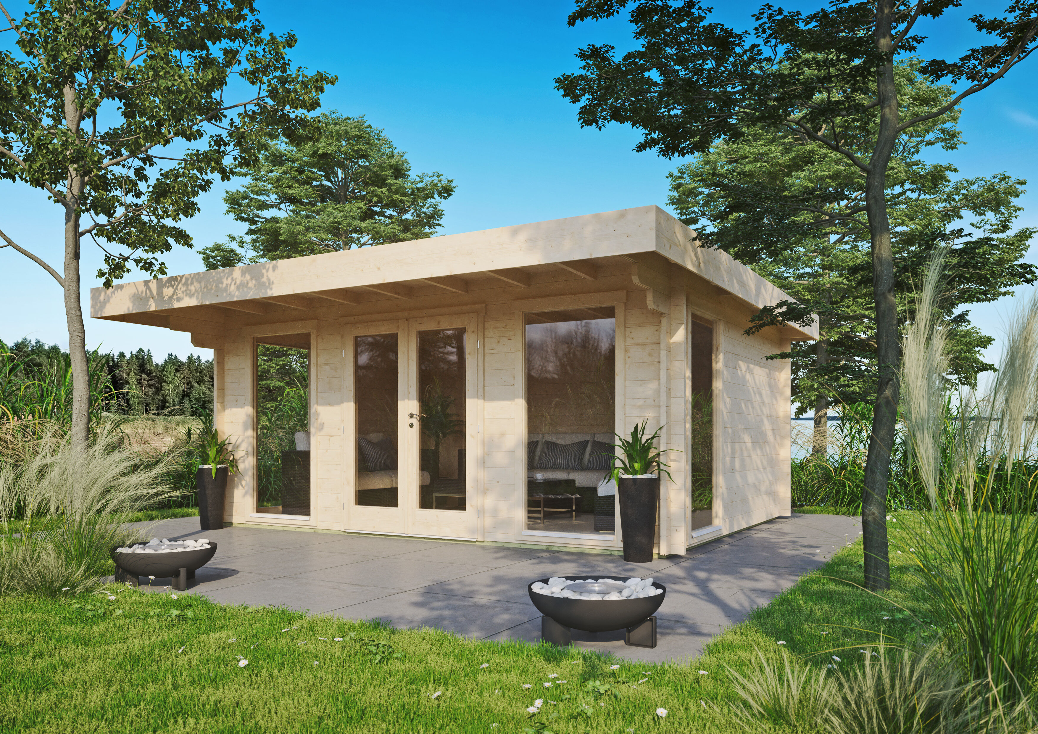 Fjordholz Gartenhaus Modell Greta 44 B