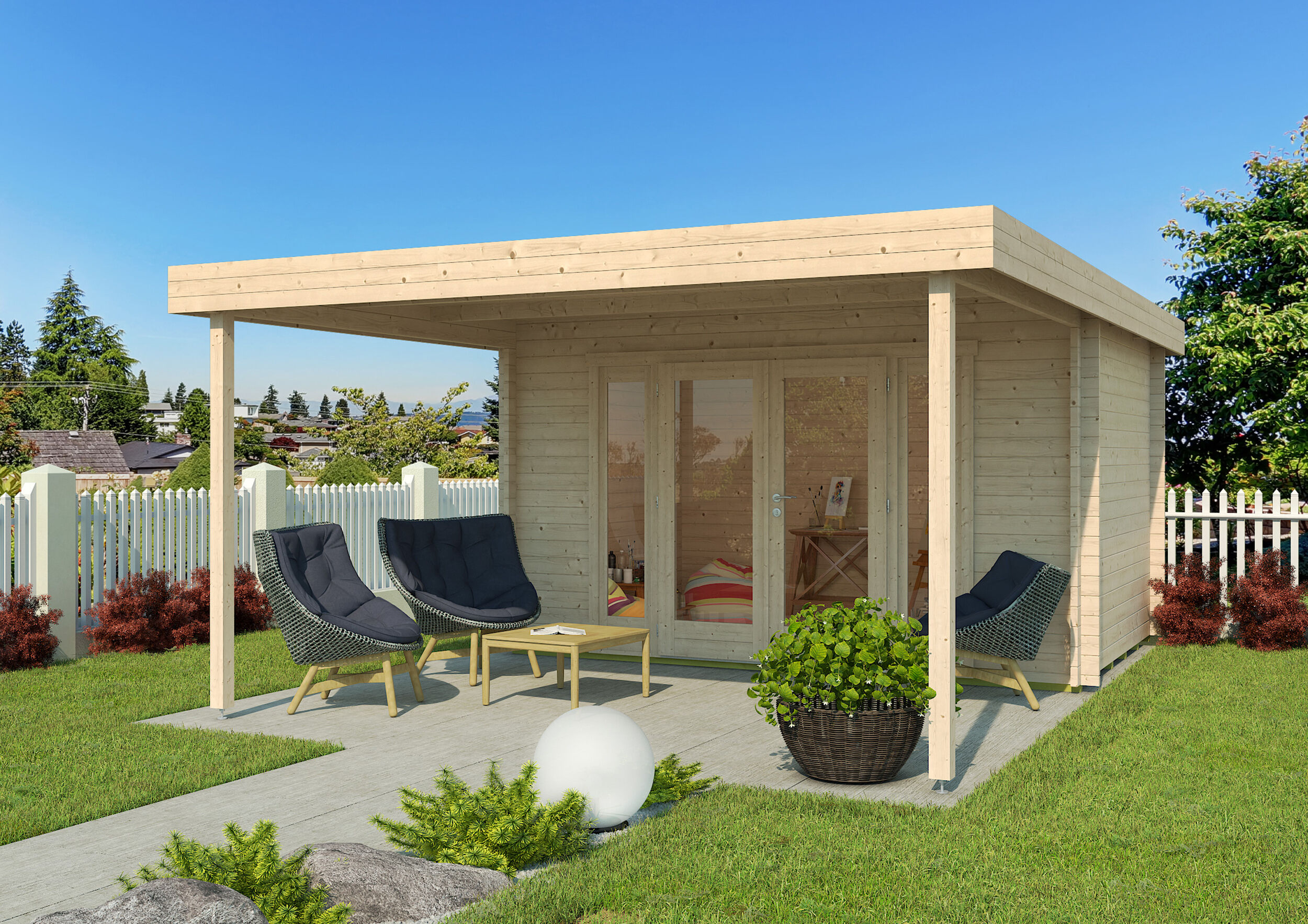 Fjordholz Gartenhaus Modell Hakon 44