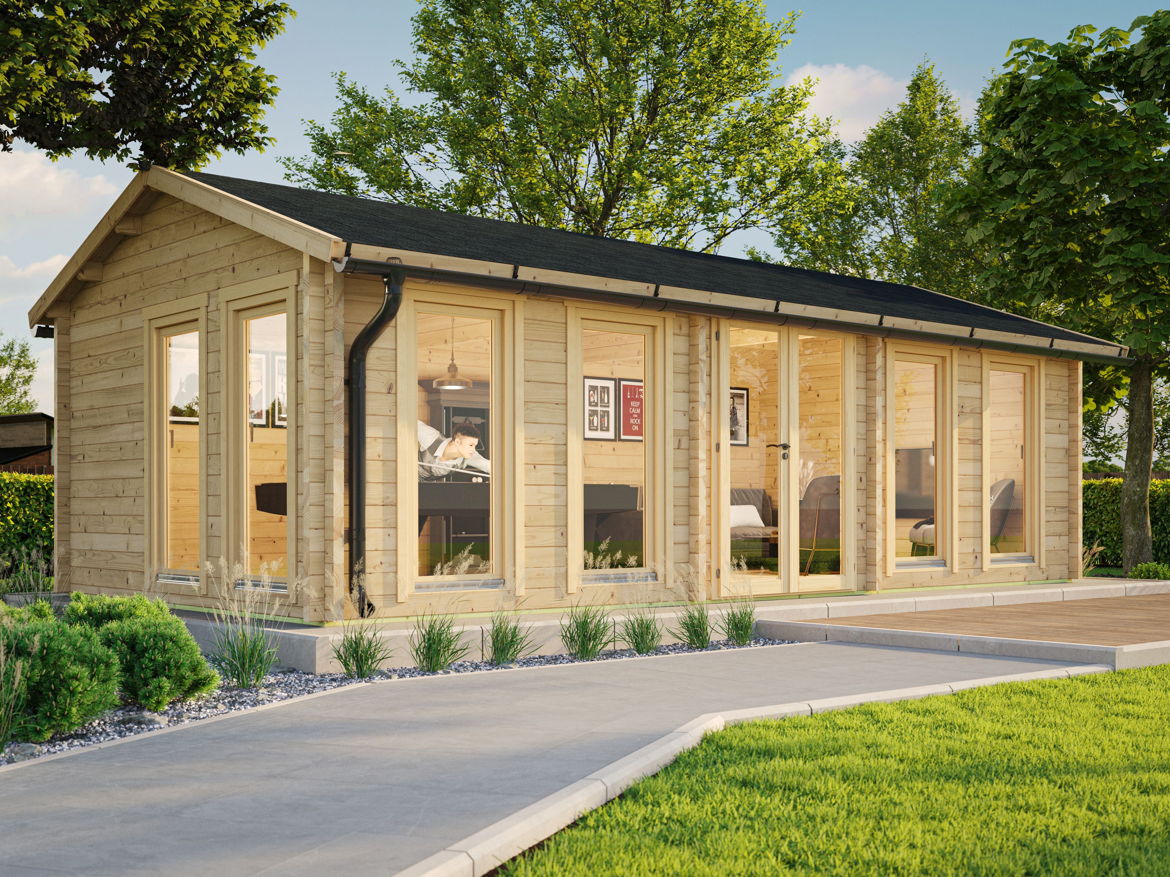 Fjordholz Gartenhaus Modell Helena 70 A