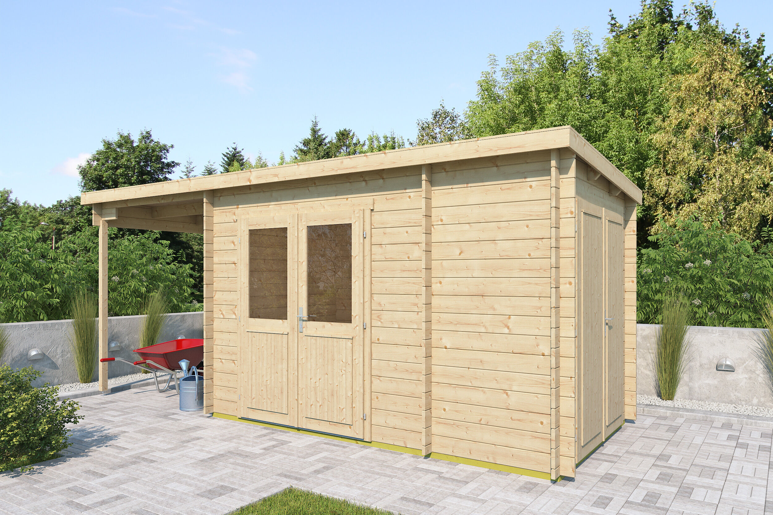 Fjordholz Gartenhaus Modell Hobe 28 A
