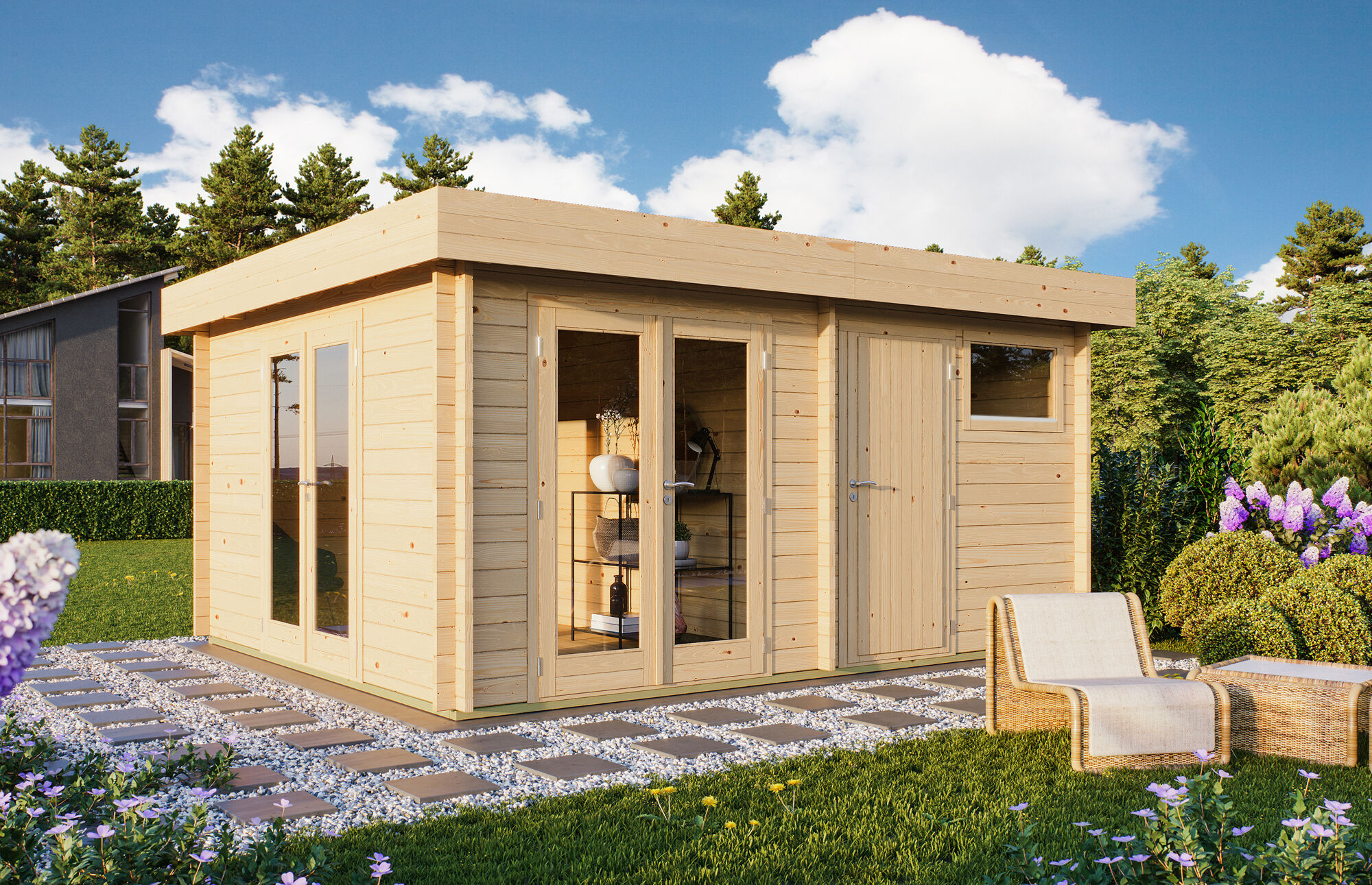 Fjordholz Gartenhaus Modell Holm 44