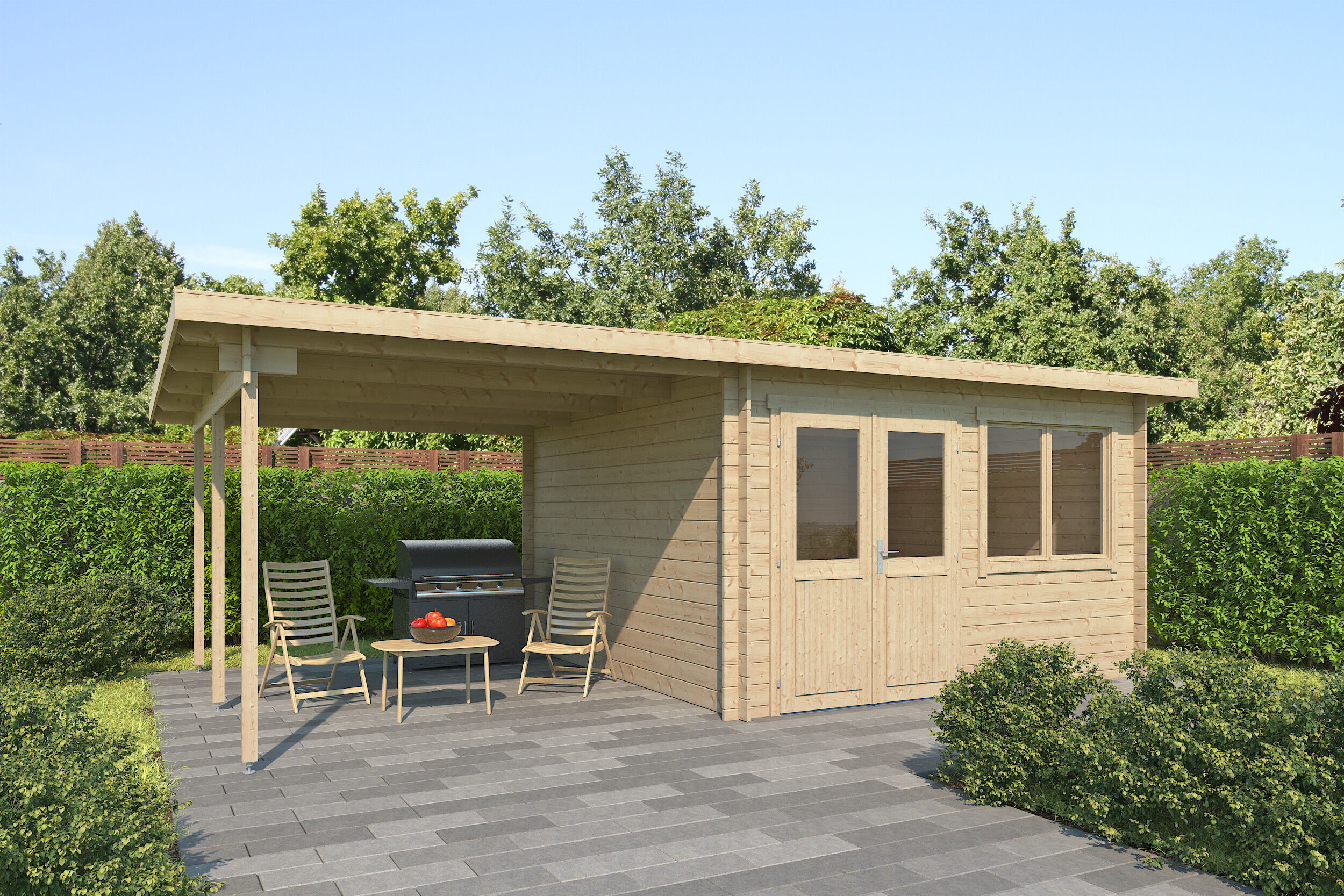 Fjordholz Gartenhaus Modell Inga 28