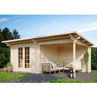 Fjordholz Gartenhaus Modell Jacob 44 A mit Seitend
