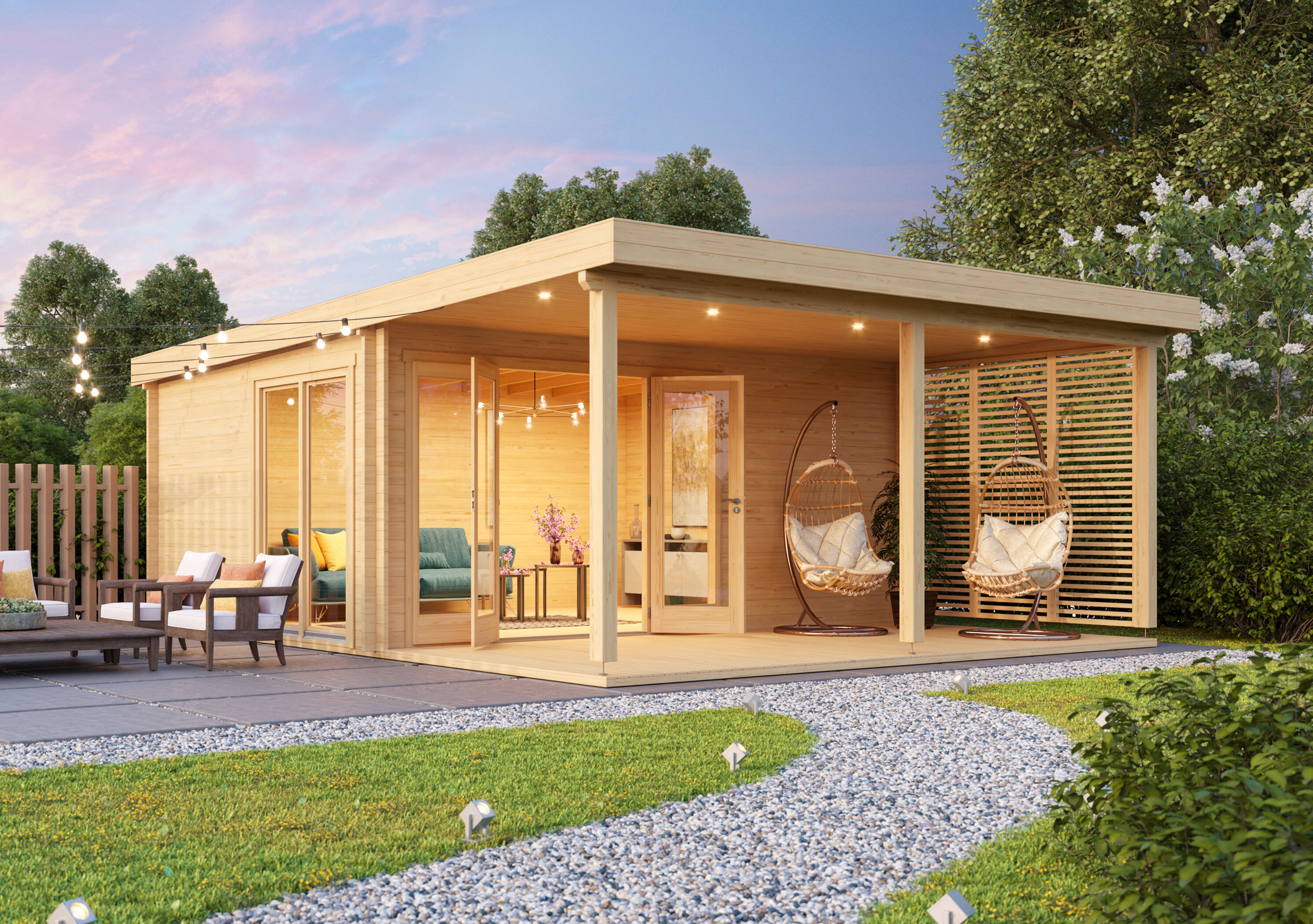 Fjordholz Gartenhaus Modell Kaarlo 70