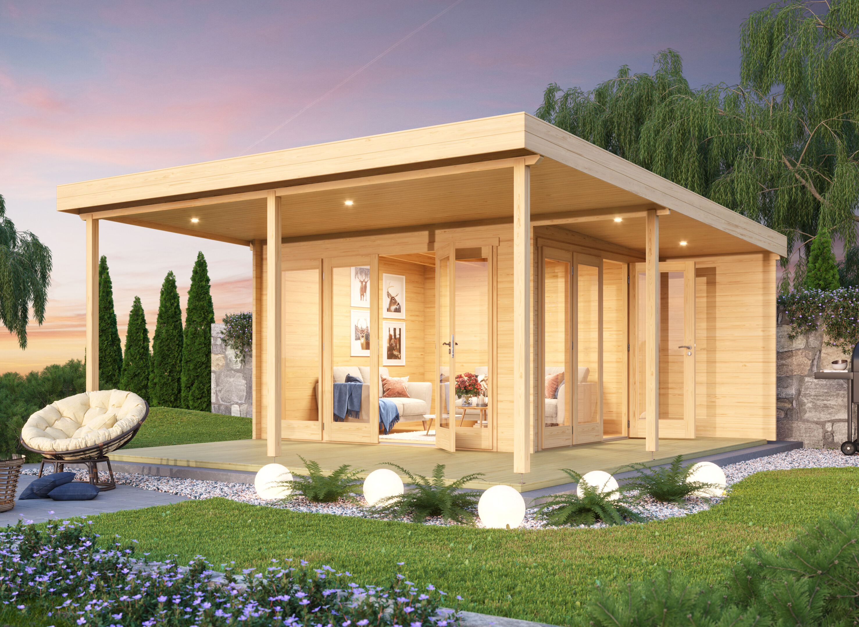 Fjordholz Gartenhaus Modell Keno 70