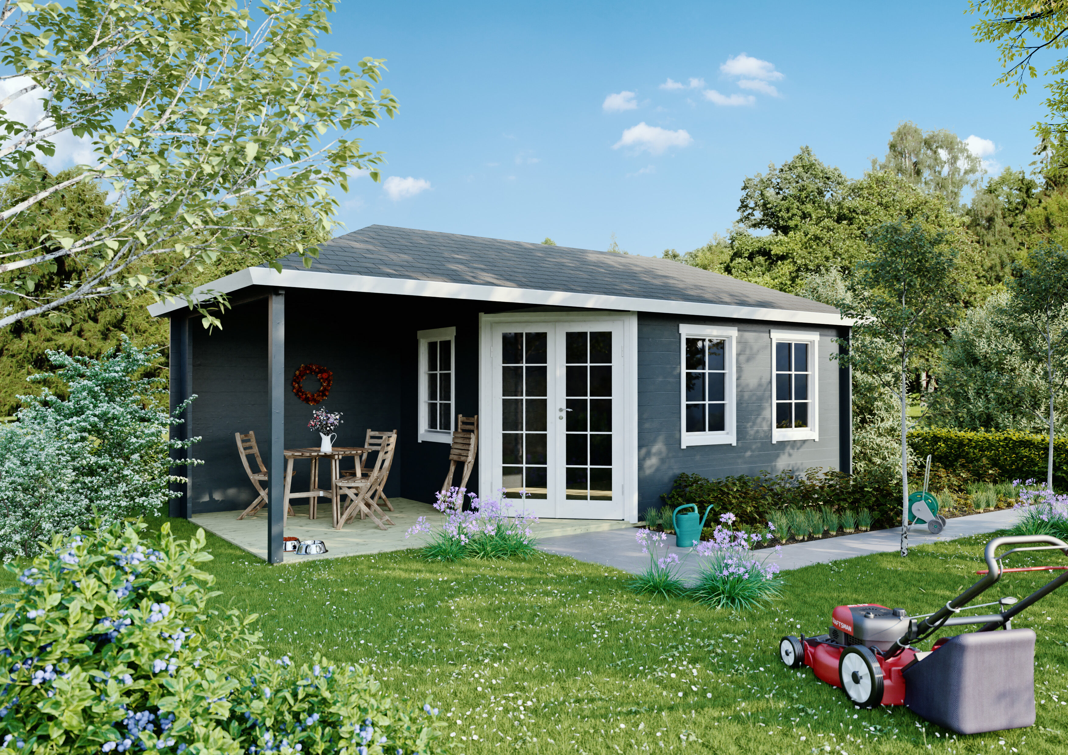 Fjordholz Gartenhaus Modell Kiano 44 C