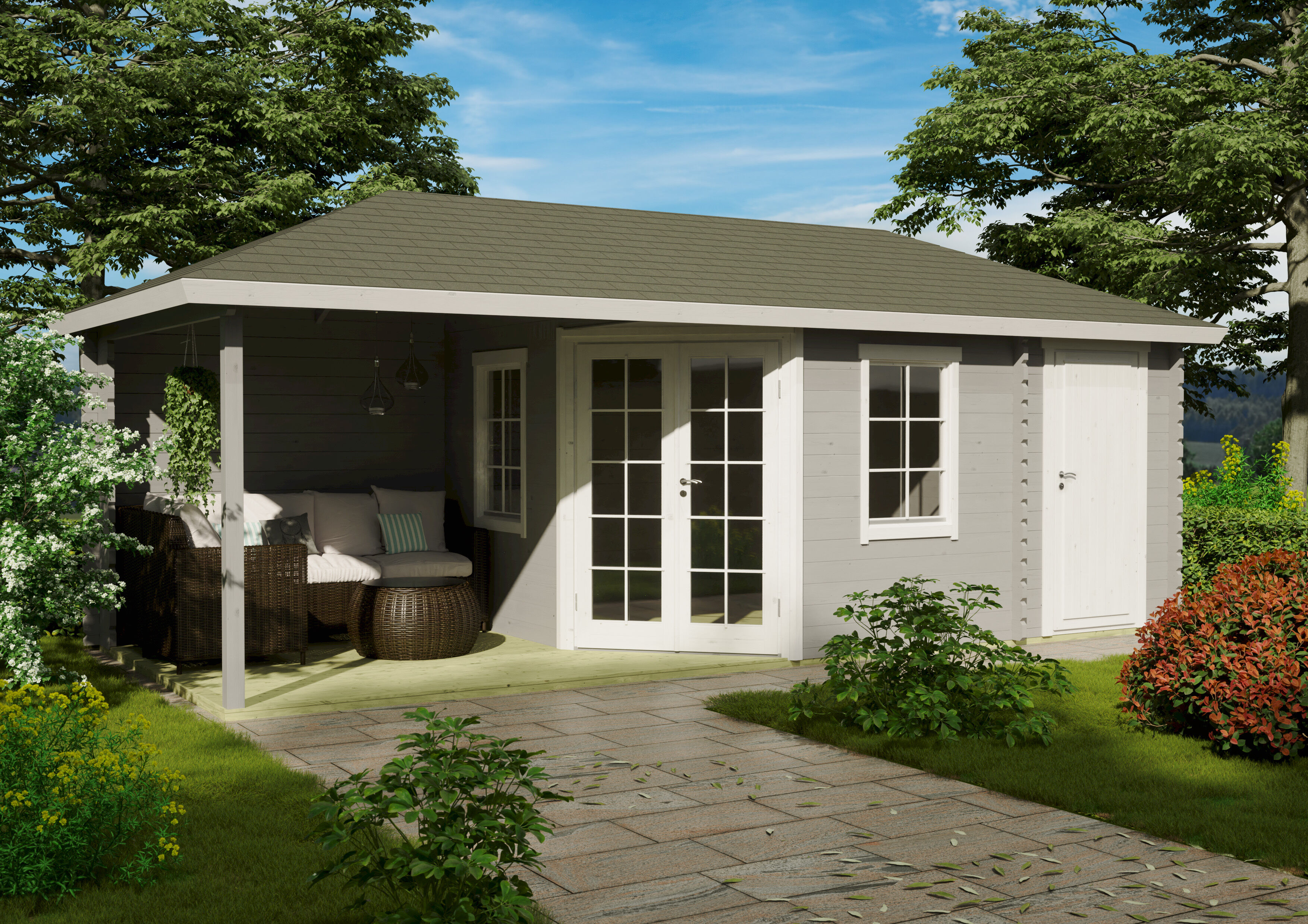 Fjordholz Gartenhaus Modell Kiano 70 A